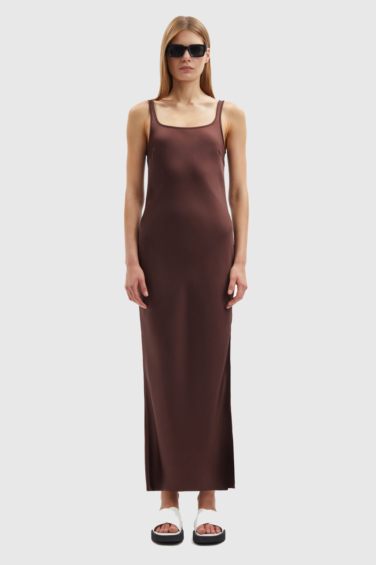 SUNNA DRESS BROWN