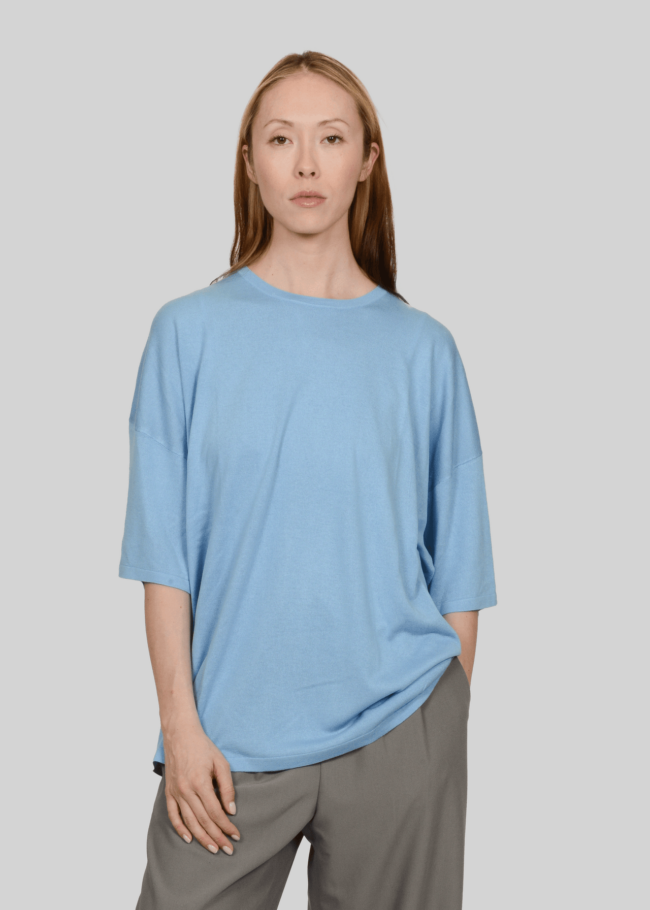 SILK & CASHMERE OVERSIZED TEE