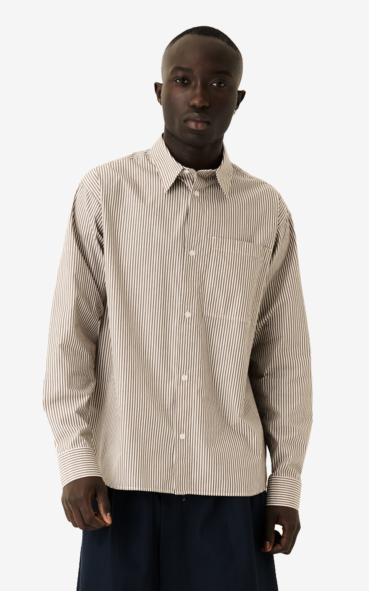SATOSHI VENICE BROWN WHITE STRIPE