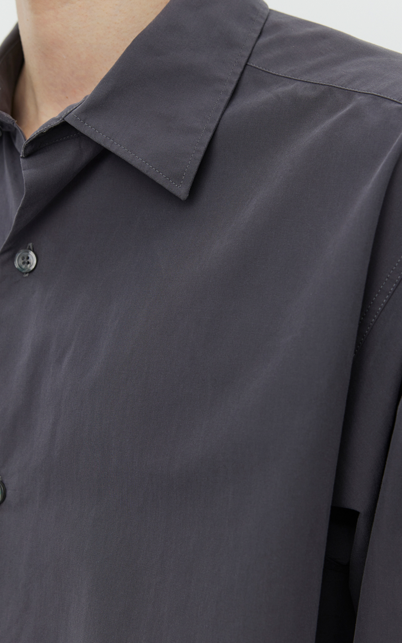 GENEROUS SHIRT WASHED GRAPHITE