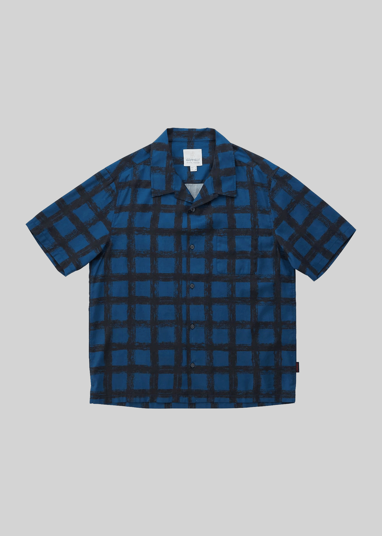 CHECKERD RAYON SHIRT MIDGNIGHT