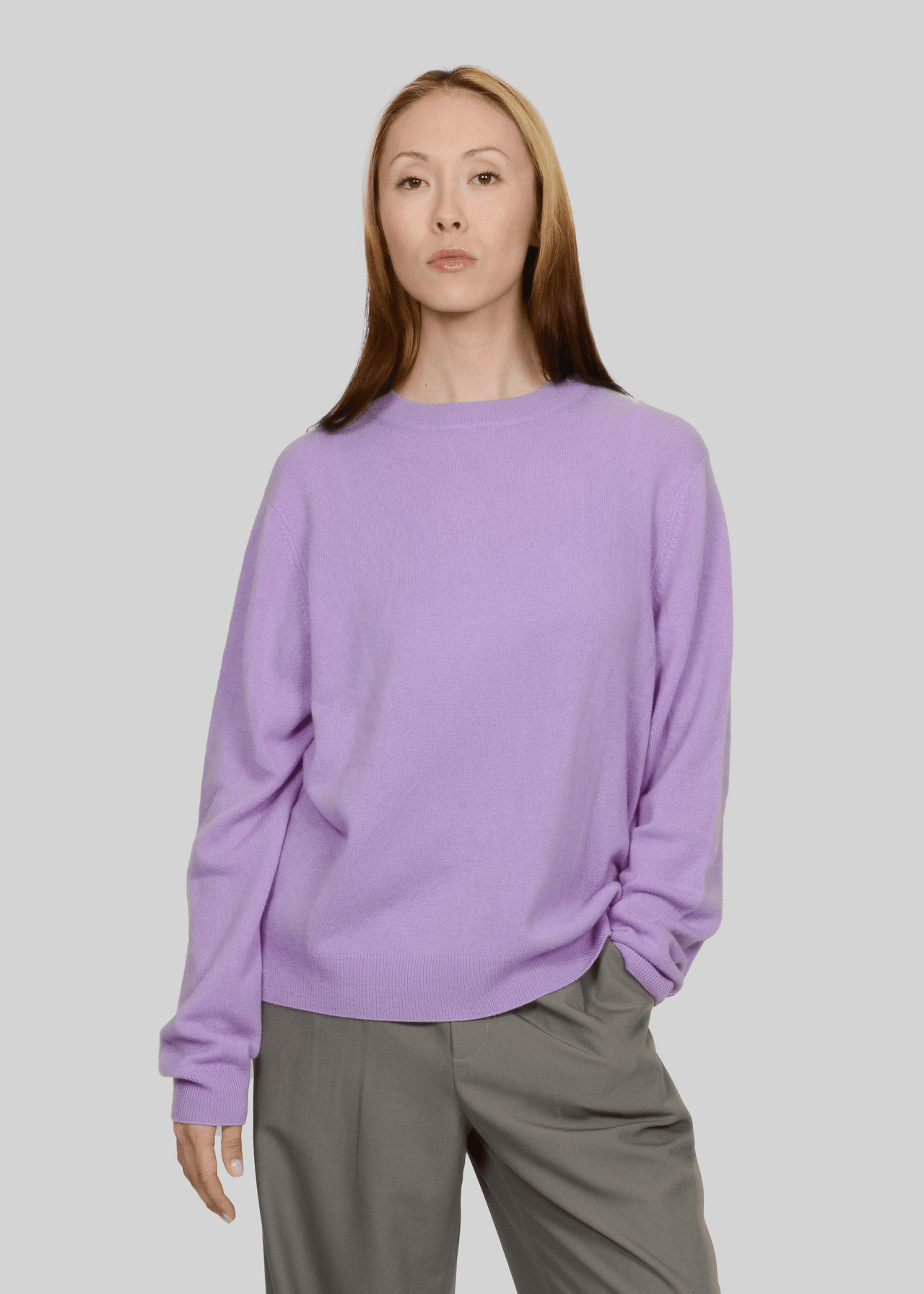 100% CASHMERE CREW-NECK