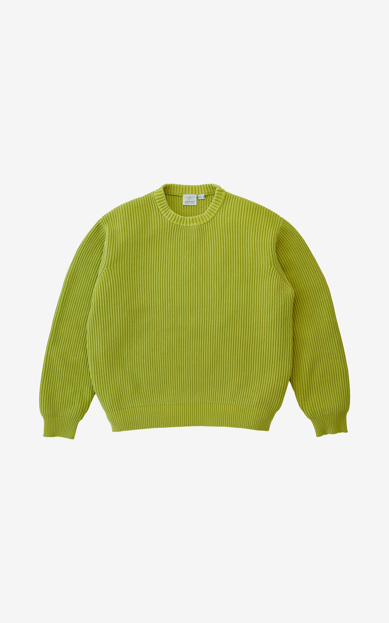 COTTON KNIT SWEATER MIST GREEN
