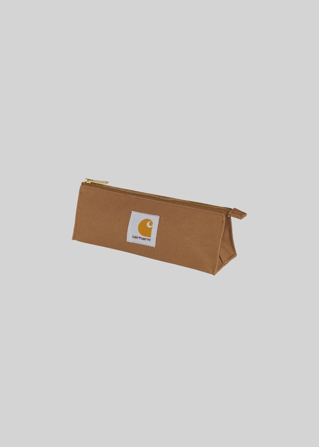 CANVAS PENCIL CASE BROWN