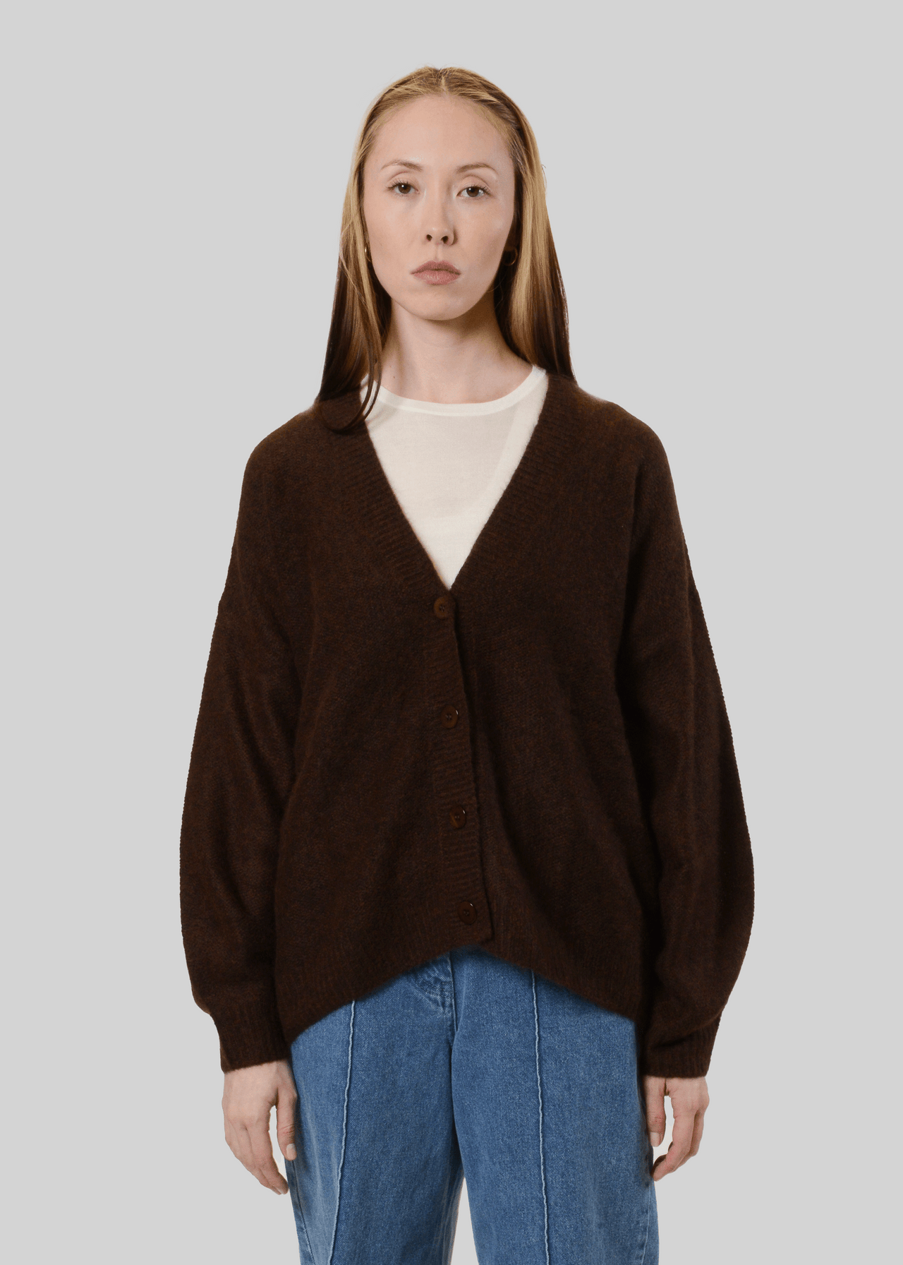 CASHMERE & SILK OVERSIZED CARDIGAN