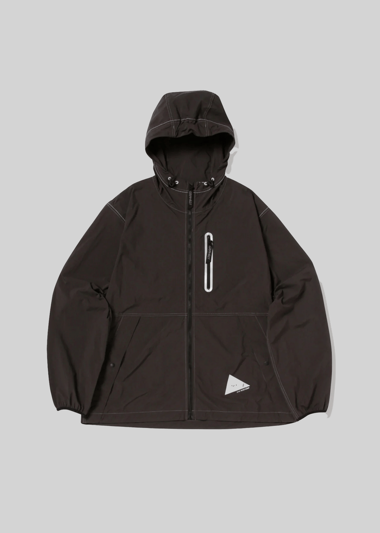 BRUSHED NYLON JACKET CHARCOAL