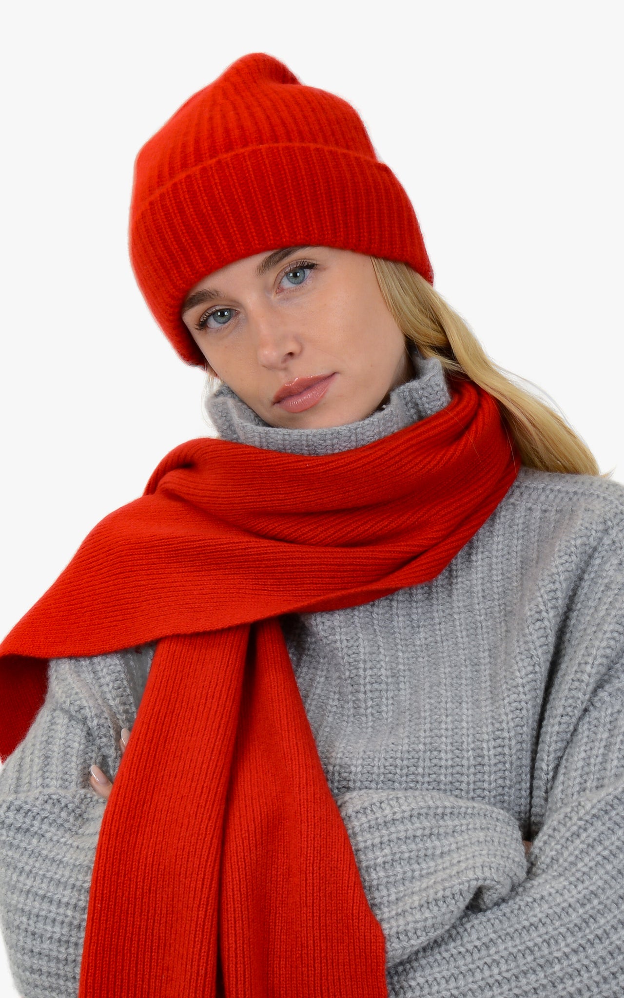 100% CASHMERE HEAVY BEANIE