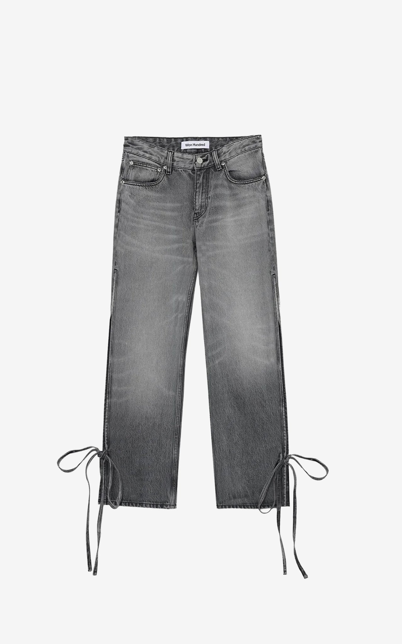 BAGGY STRING JEANS SIM GREY