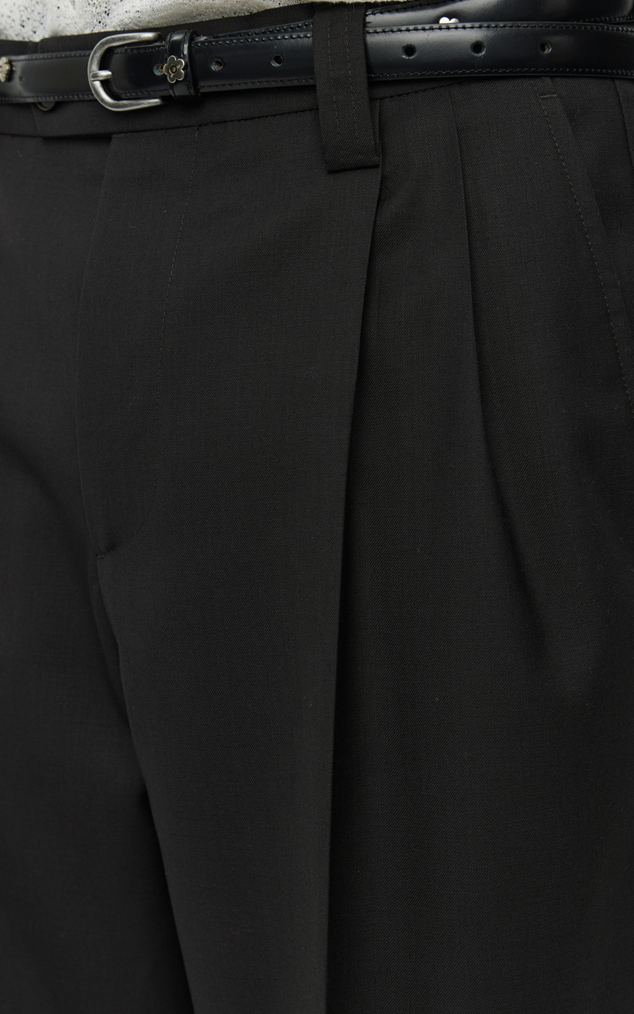 CLASSIC TROUSERS COFFEE TWILL WOOL
