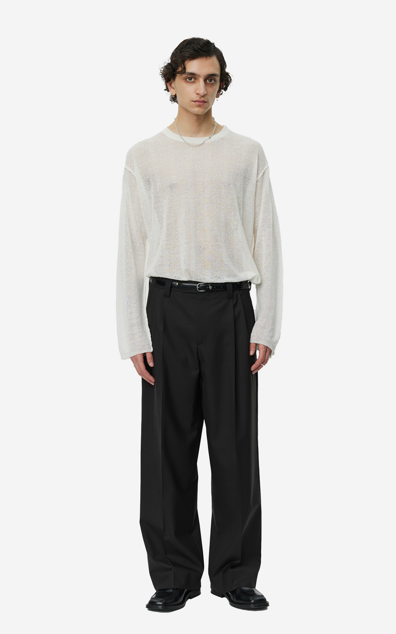 CLASSIC TROUSERS COFFEE TWILL WOOL