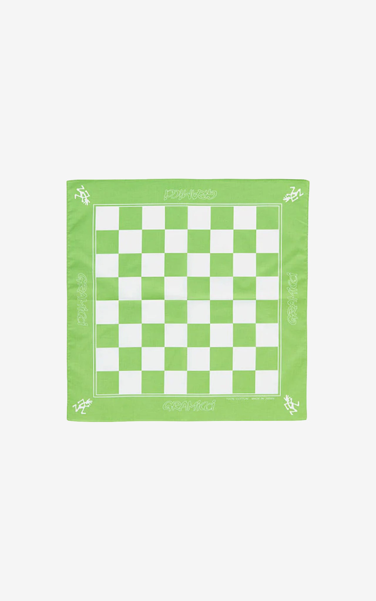 CHECKERS BANDANA LIME