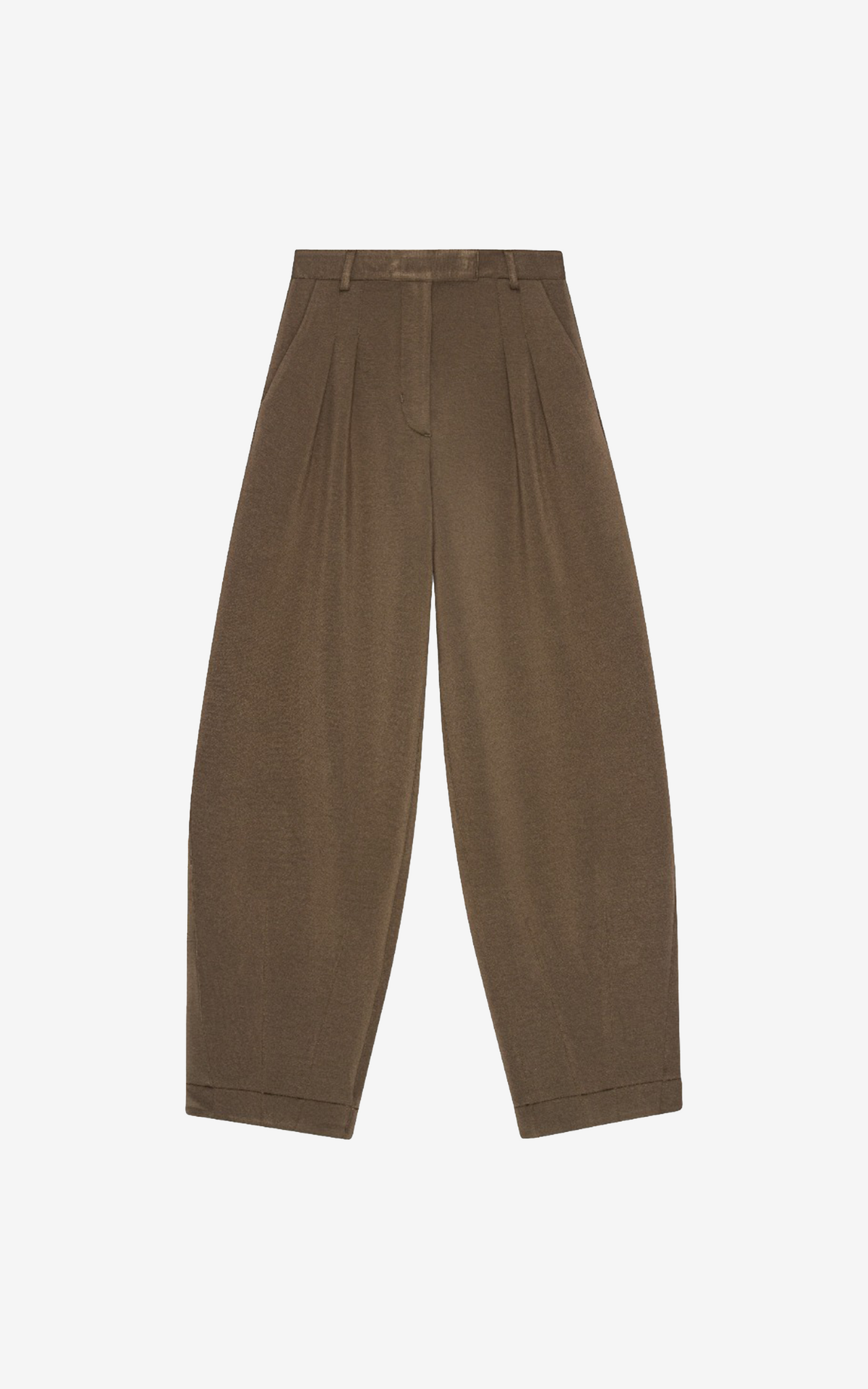 SOFT COCOON PANTS BROWN