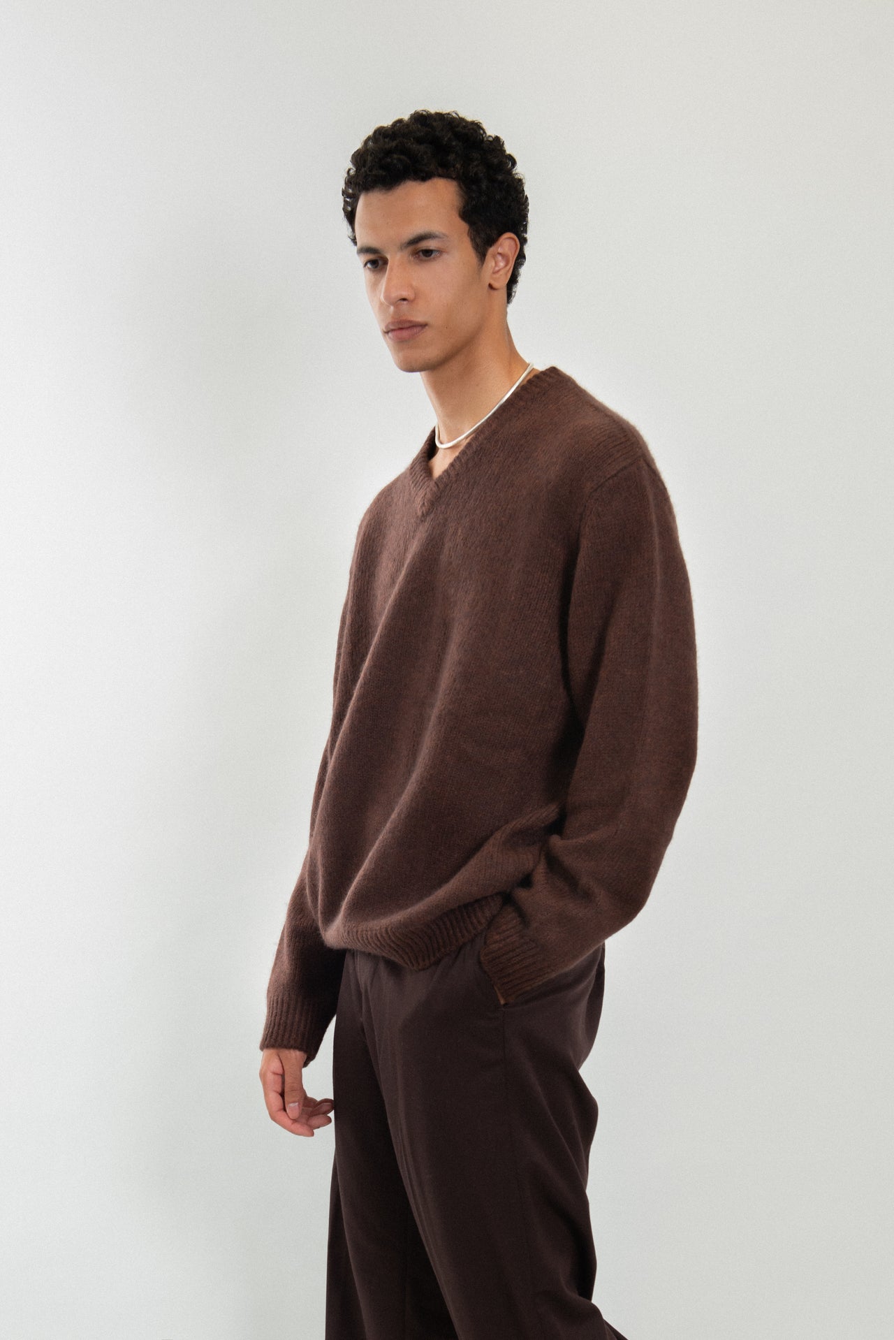 Wool and Cashmere blend V-neck sweater