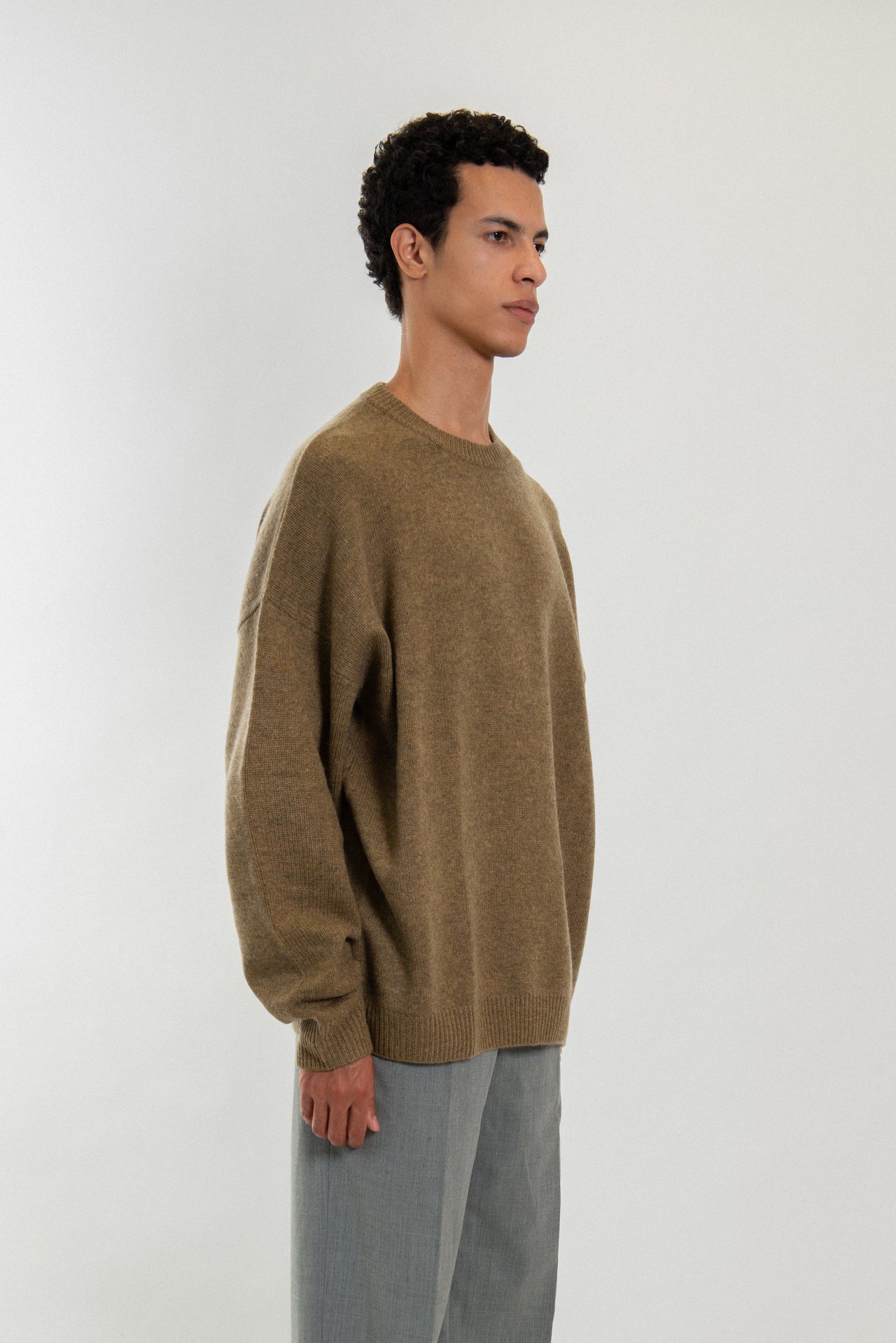 Wool and Cashmere blend crew-neck sweater