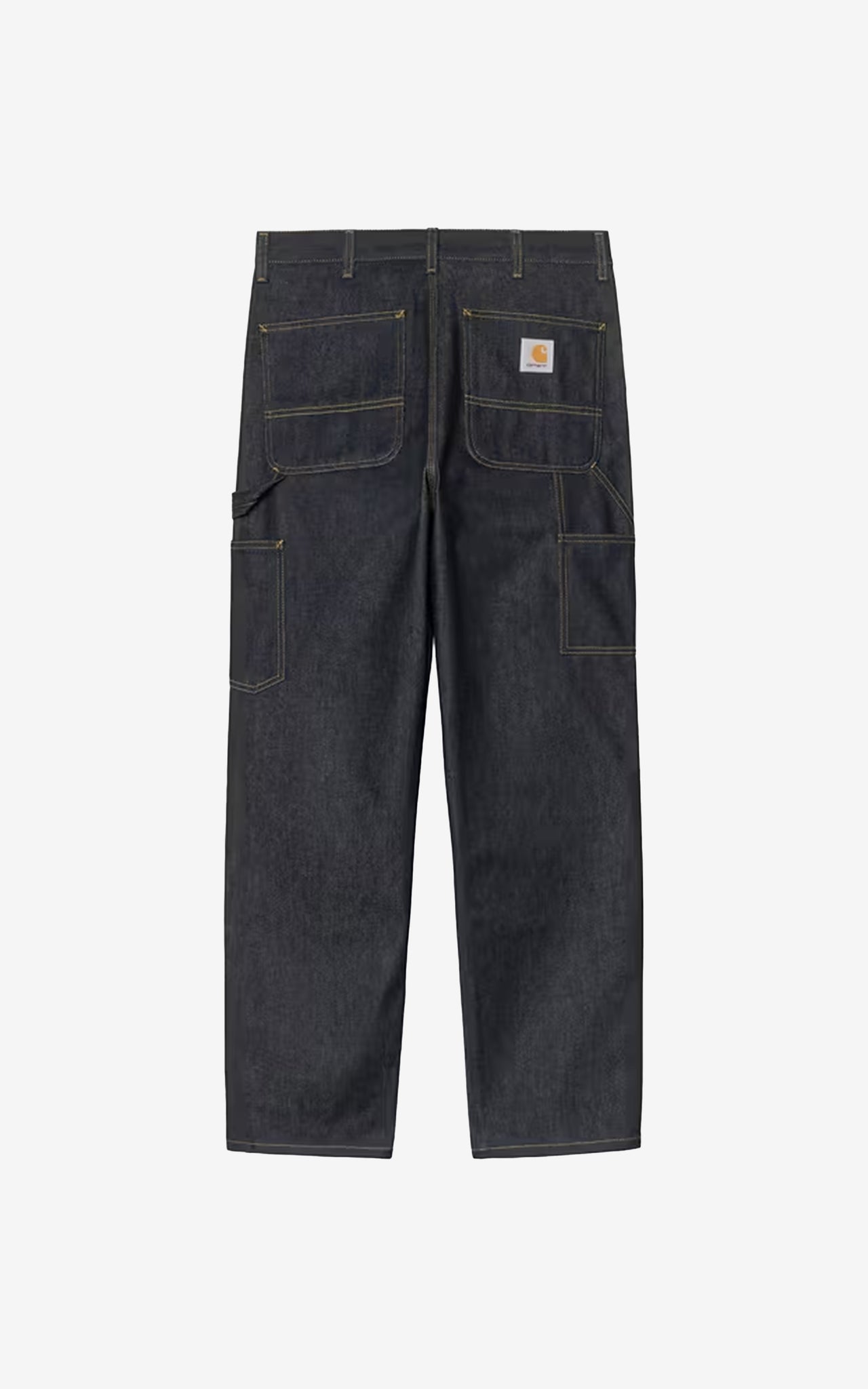 DOUBLE KNEE PANT 'SMITH' DENIM BLUE, RIGID