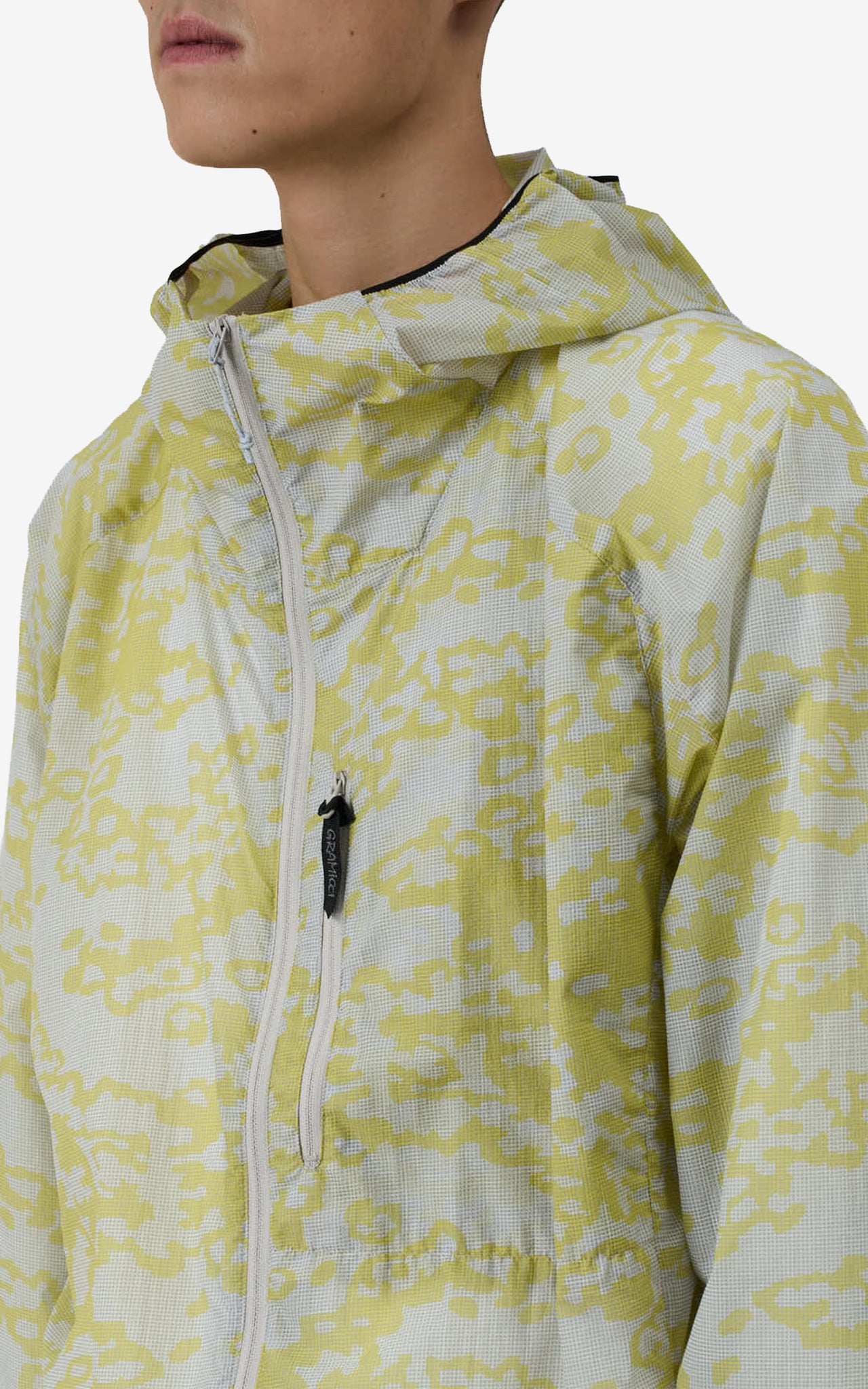 FLYWEIGHT HOODED JACKET GRID CAMO
