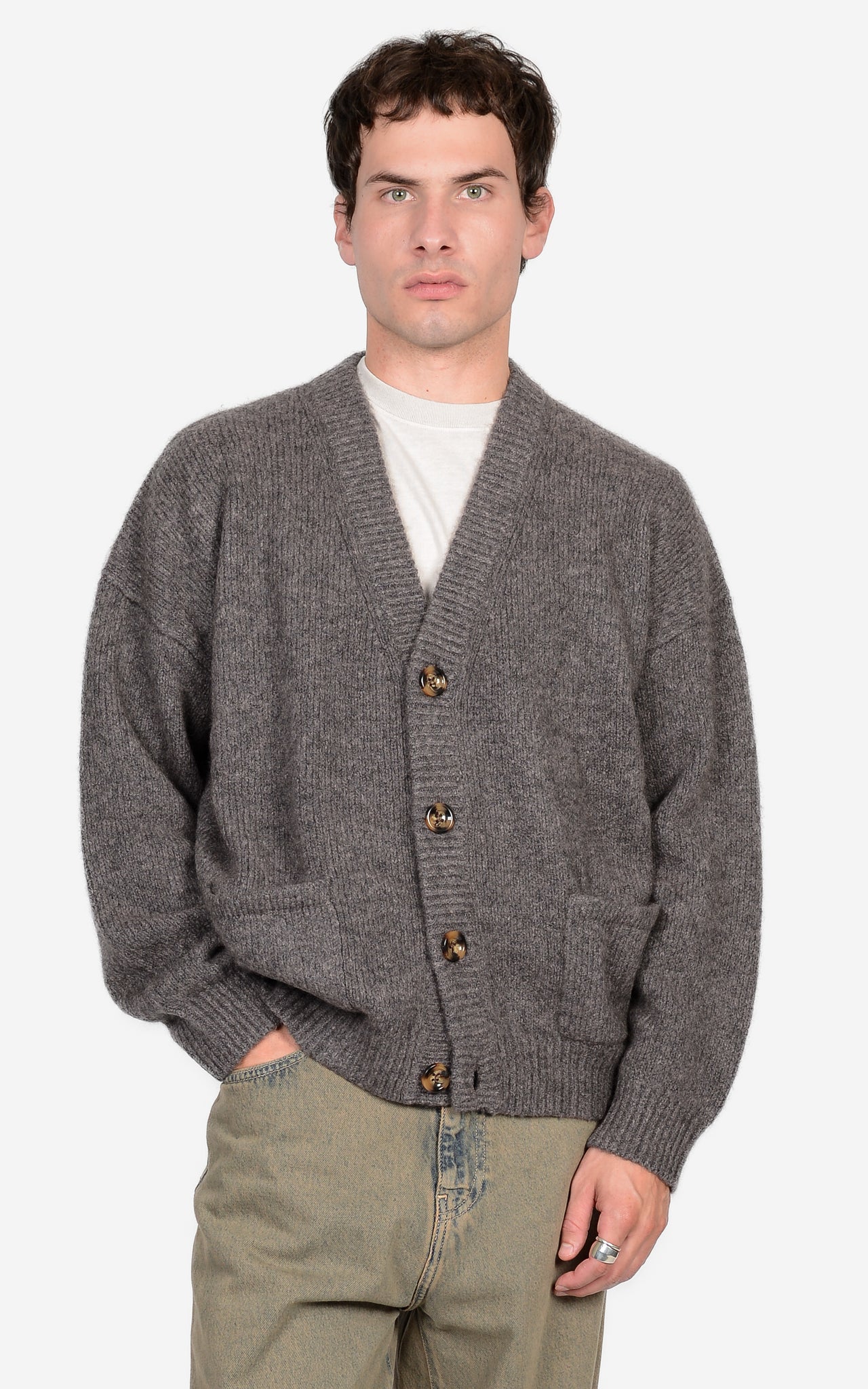 MERINO-WOOL & CASHMERE CARDIGAN