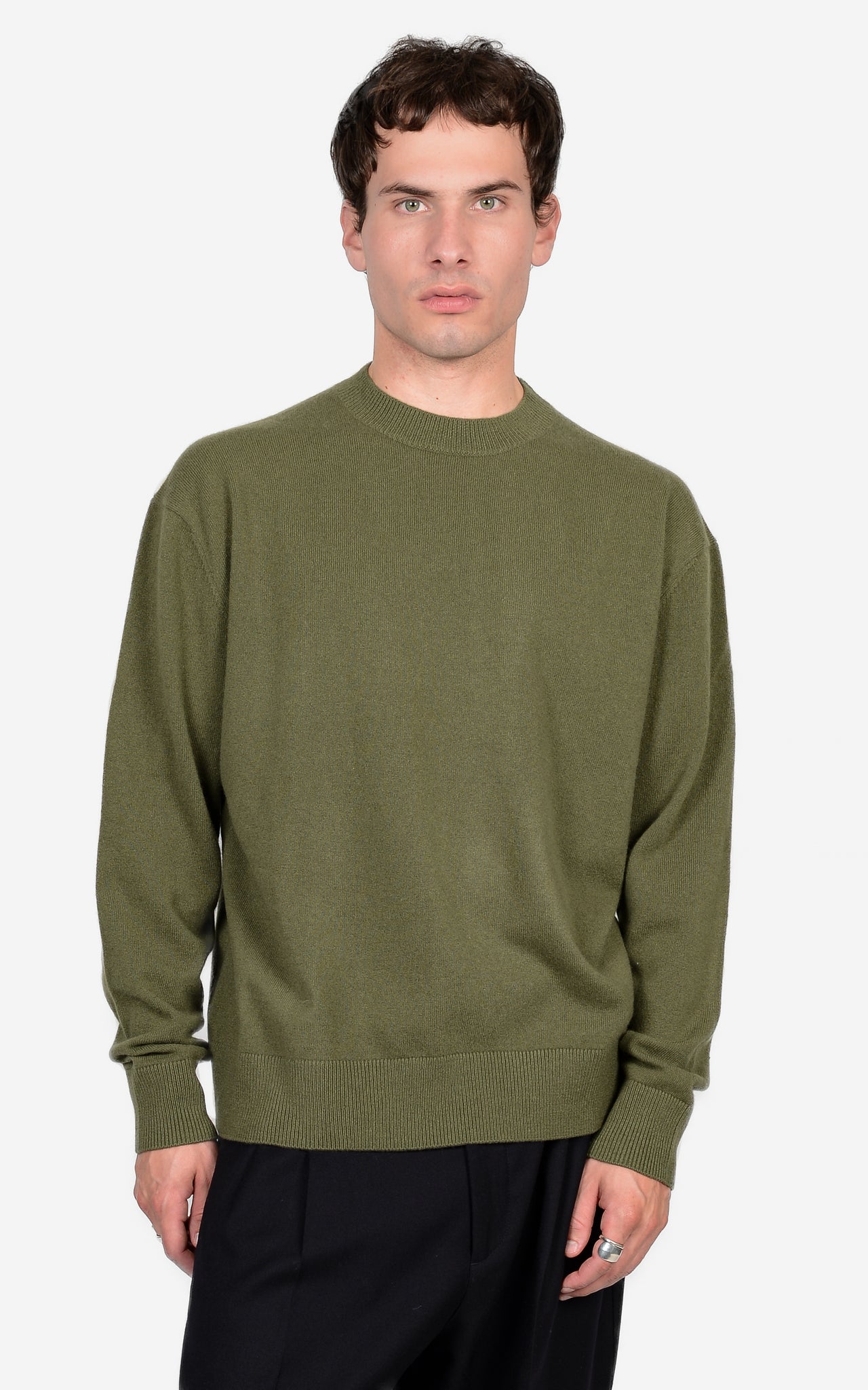 100% CASHMERE CREW-NECK