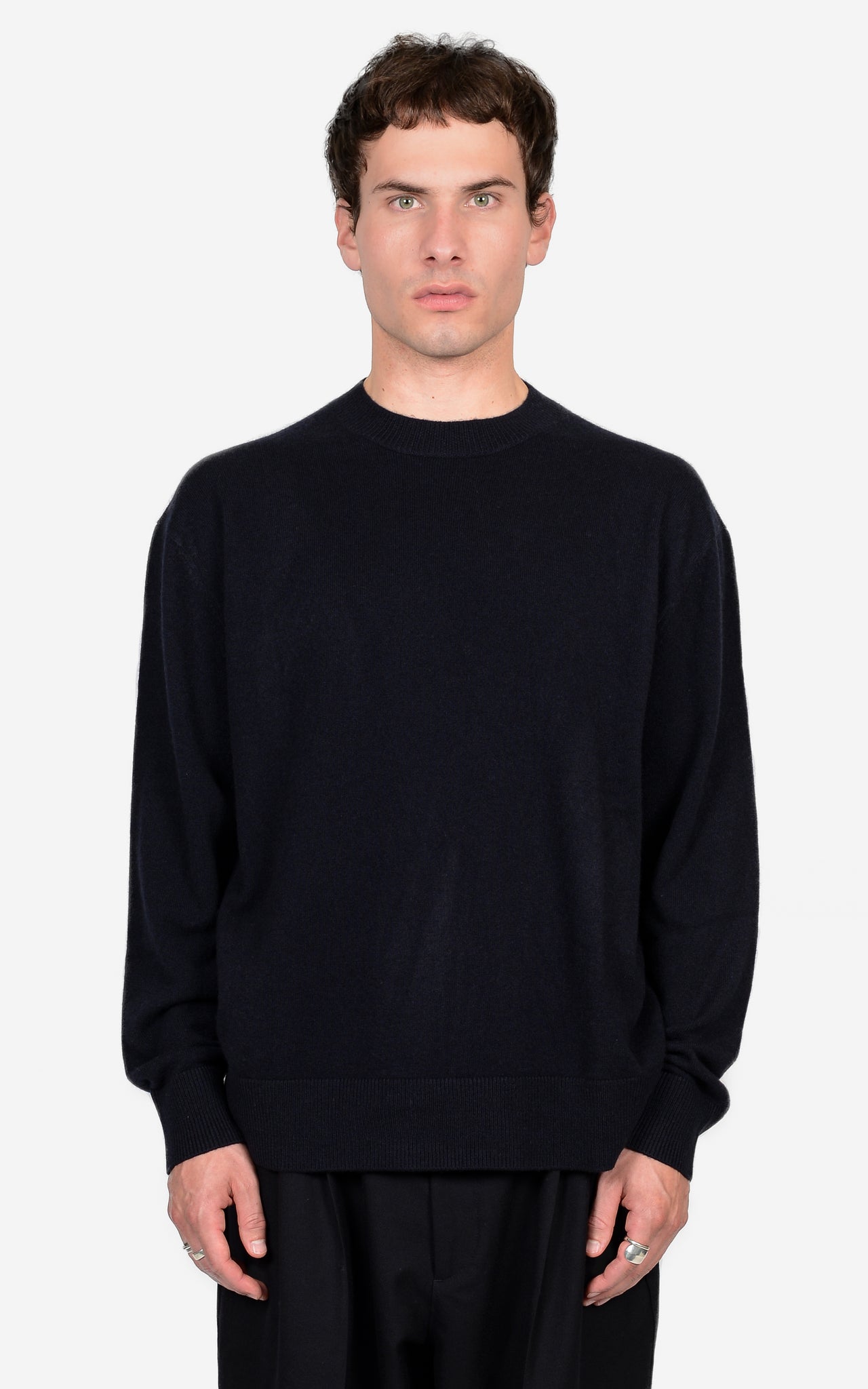 100% CASHMERE CREW-NECK