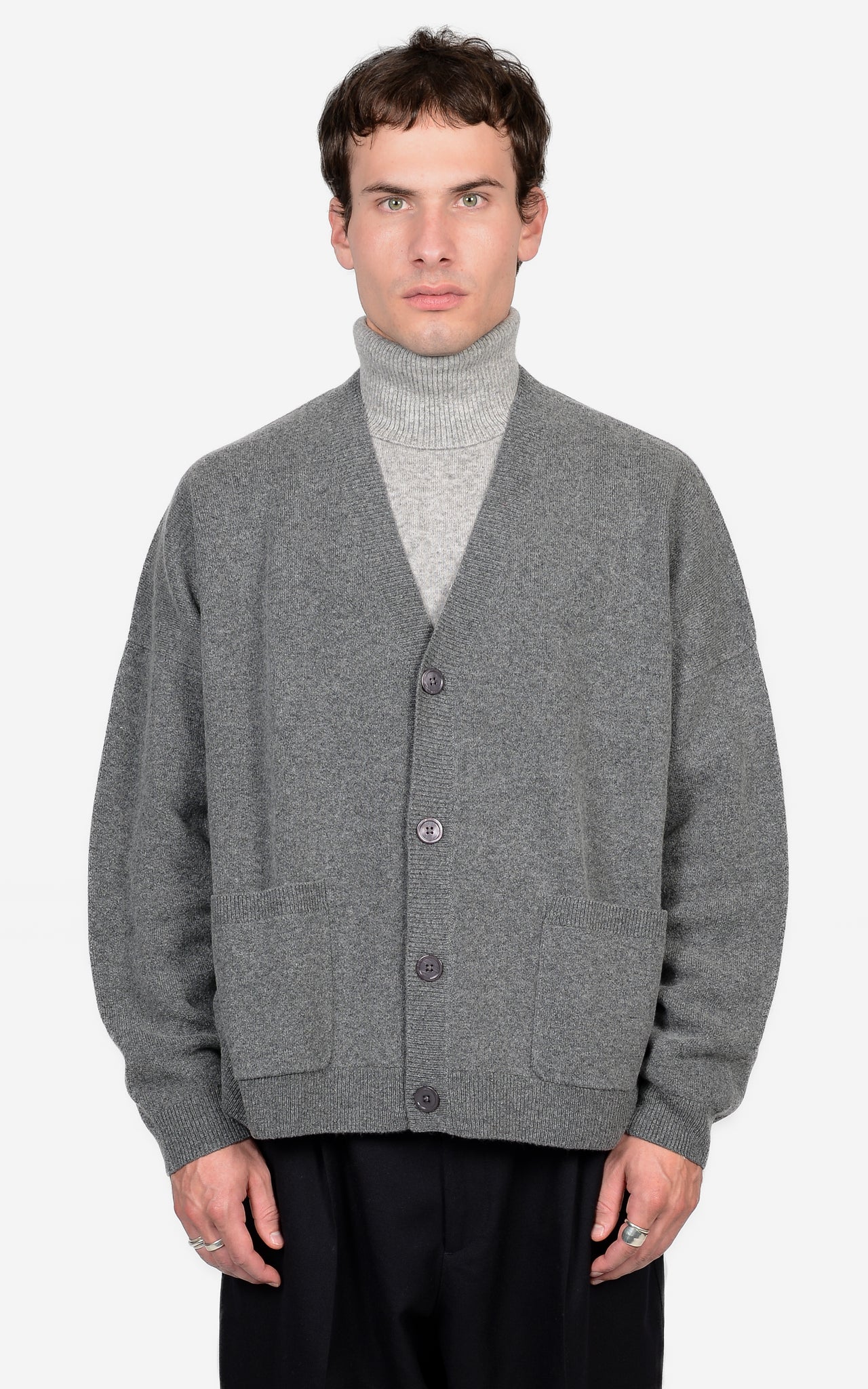 MERIONO-WOOL & CASHMERE CARDIGAN