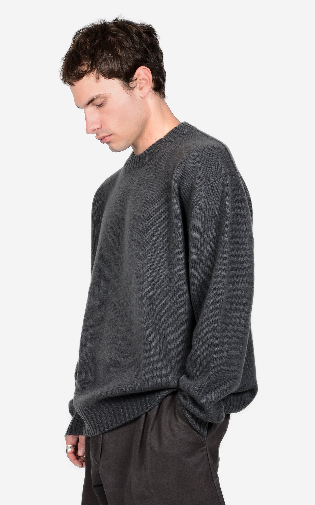 100% CASHMERE CREW-NECK