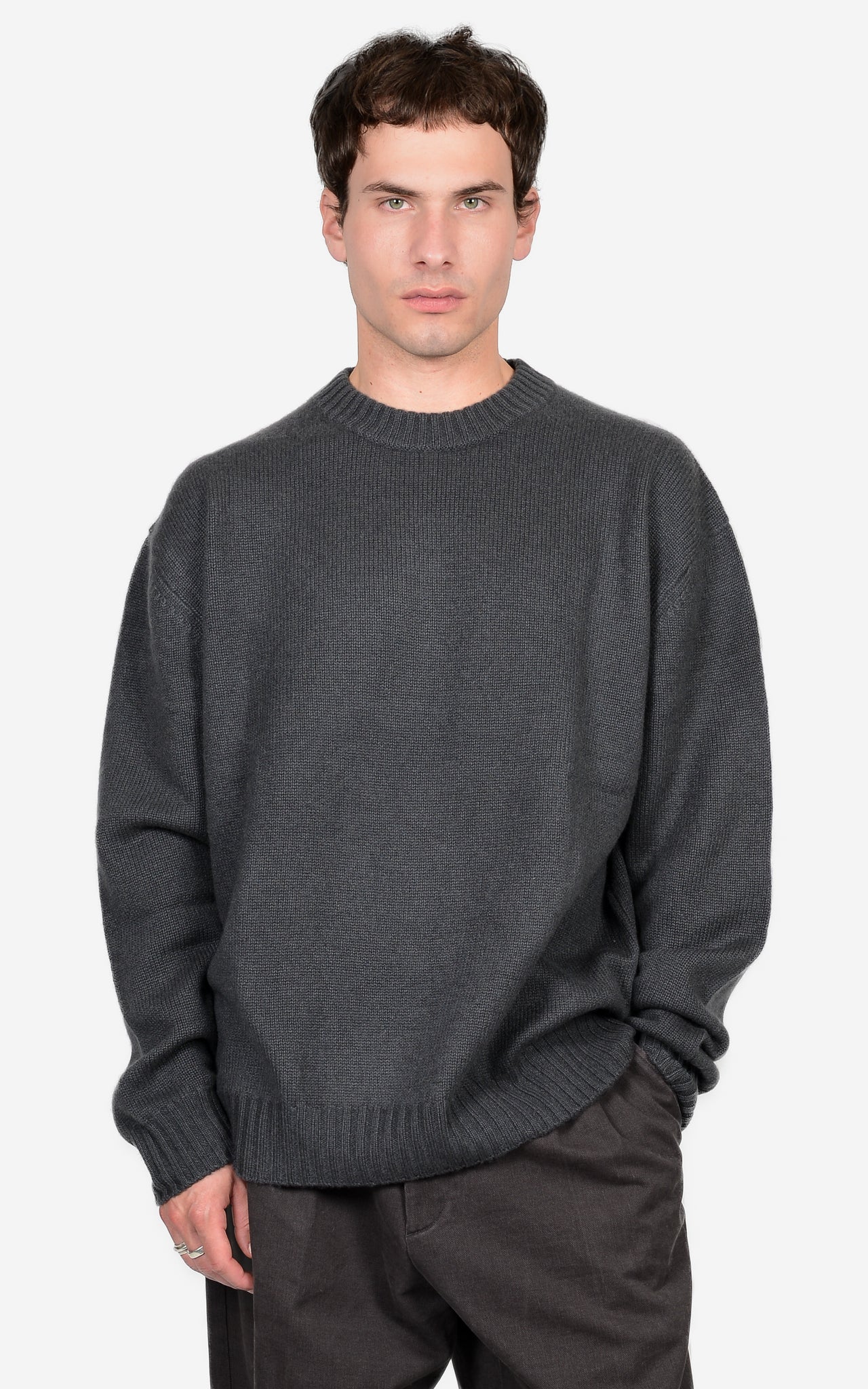 100% CASHMERE CREW-NECK