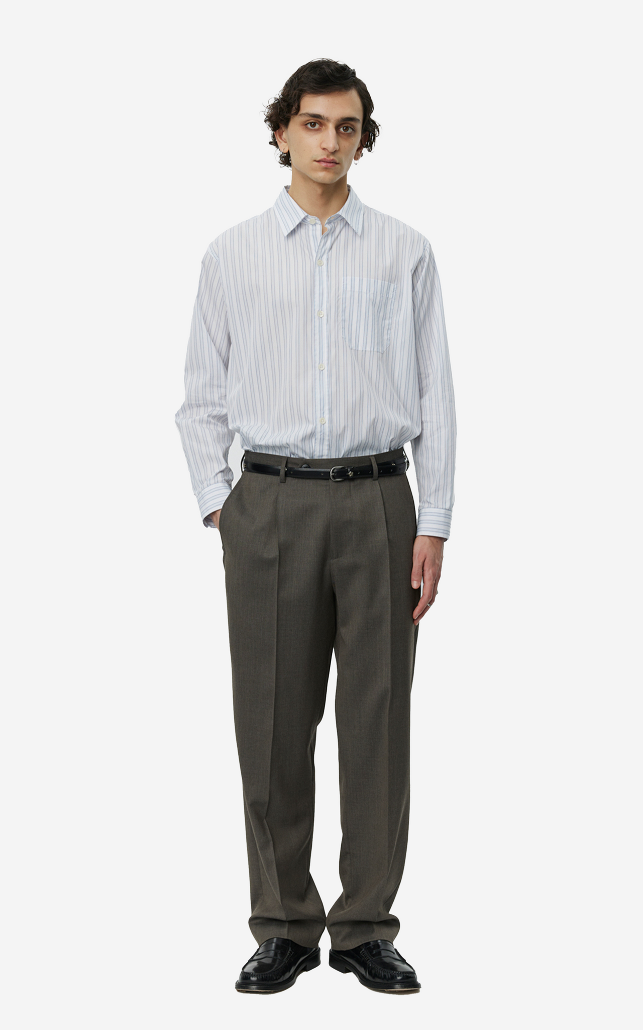 FORMAL TROUSERS TAUPE WOOL