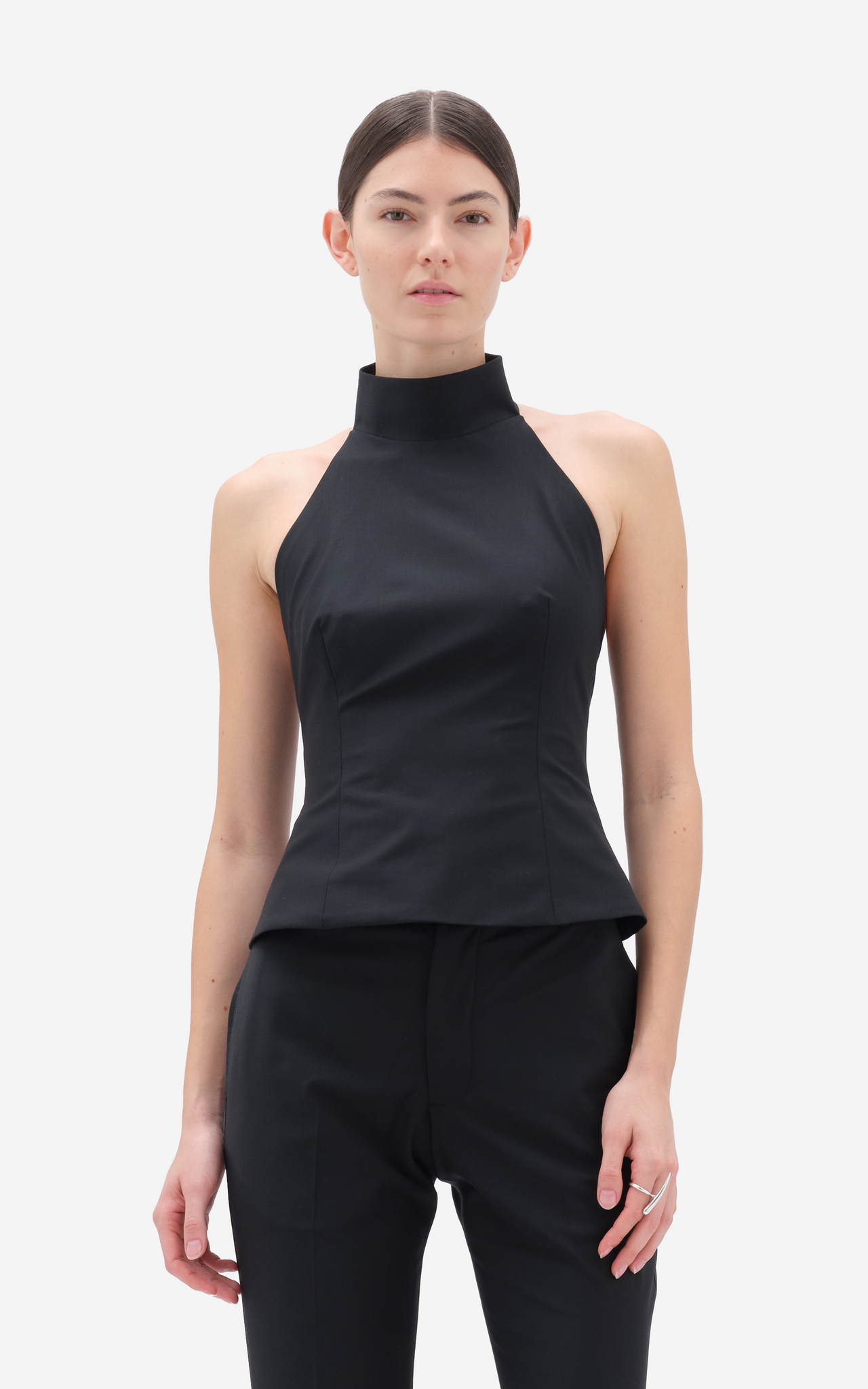 HALTER NECK TOP BLACK