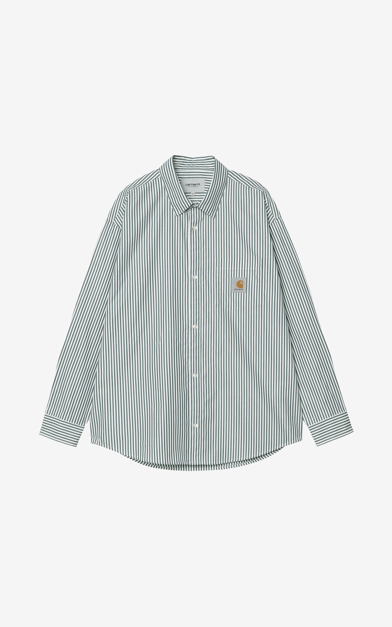 L/S DALDRY SHIRT STRIPE COTTON POPLIN BLUE/WAX
