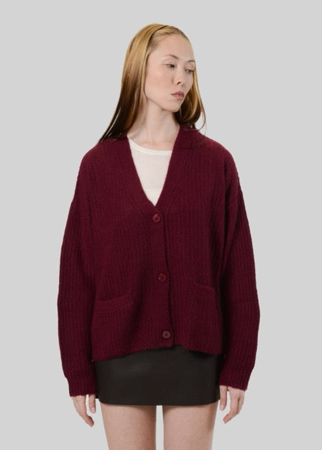 CASHMERE & SILK BOXY CARDIGAN