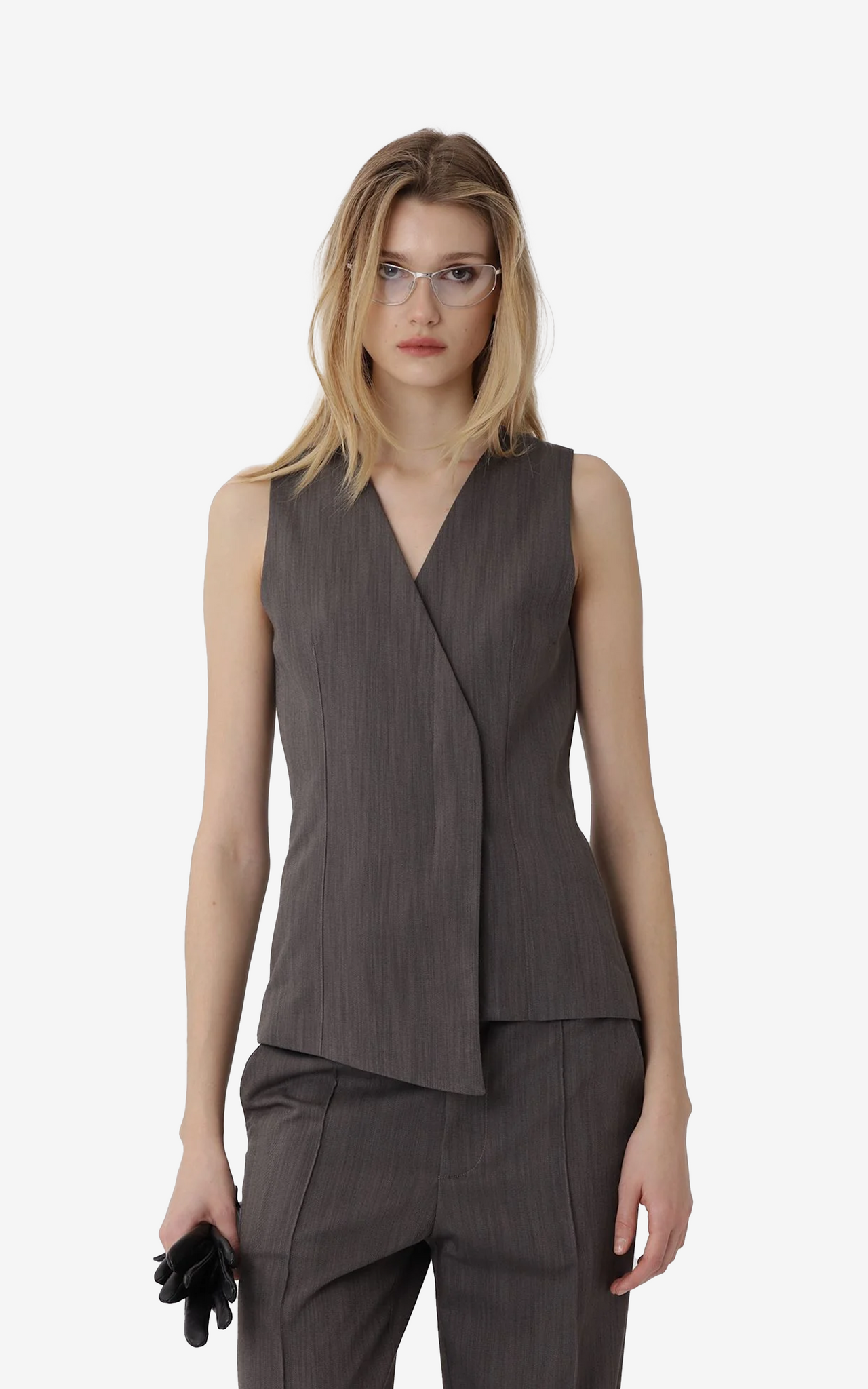 OLIVA VEST LICORICE COMB.