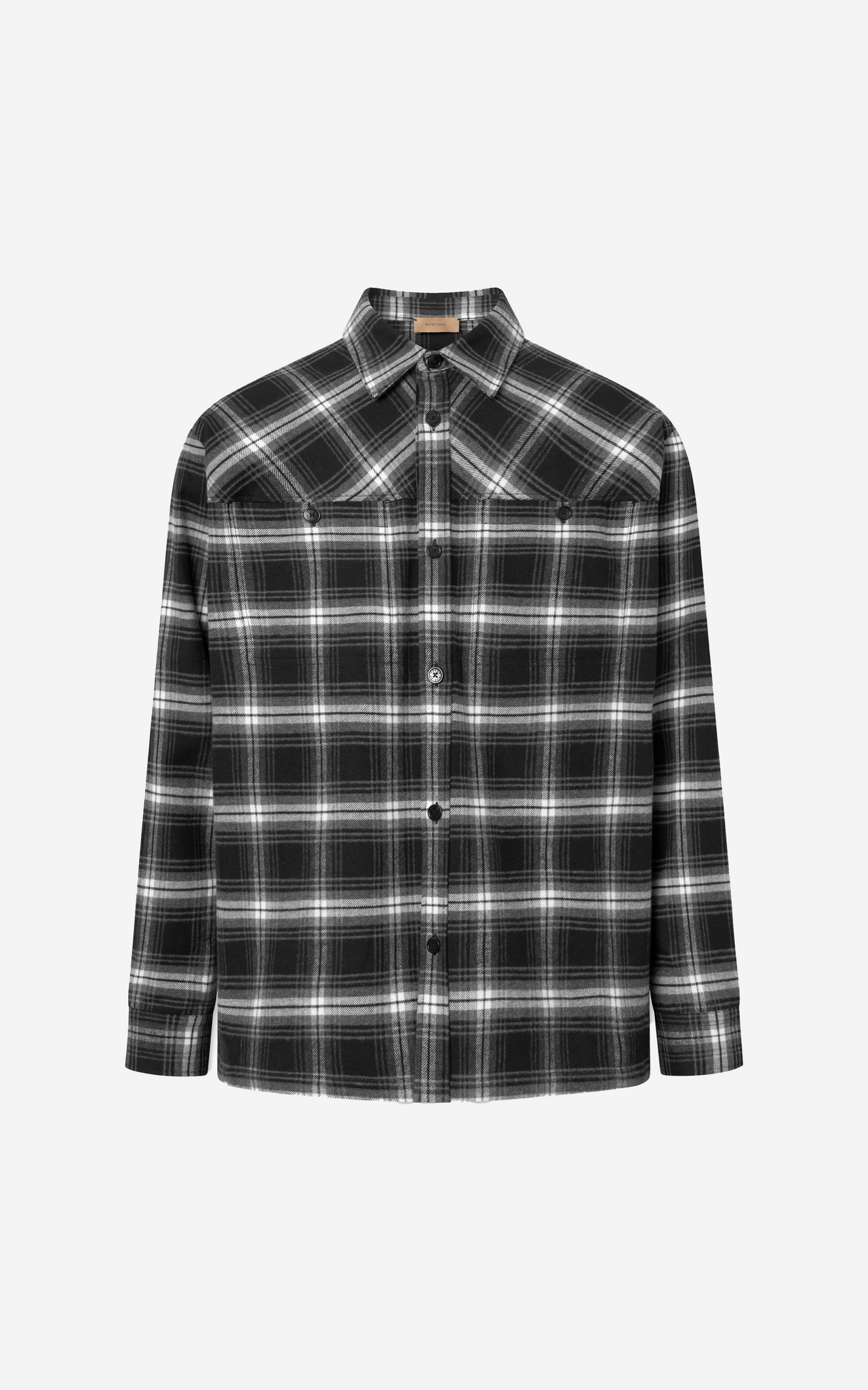 SHELDON FLANNEL CHECK BLACK WHITE CHECK