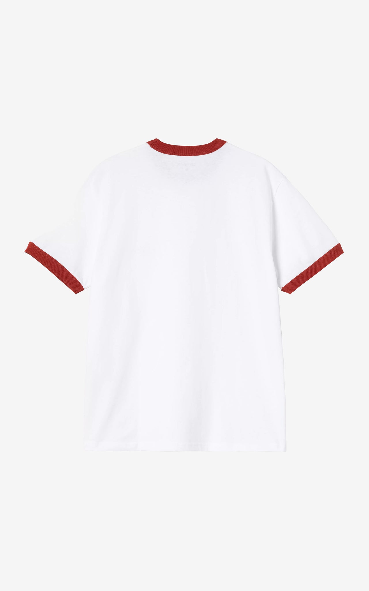 S/S LP RINGER T-SHIRT WHITE / RED