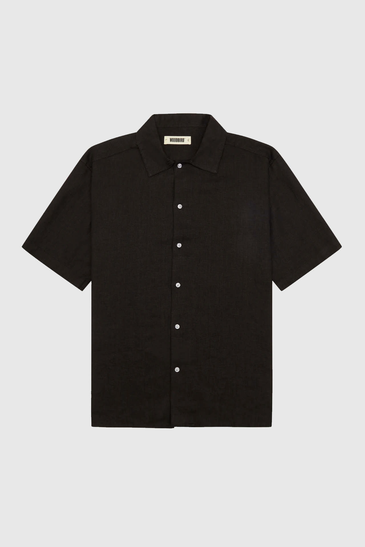 BANKS LINEN SHIRT BLACK