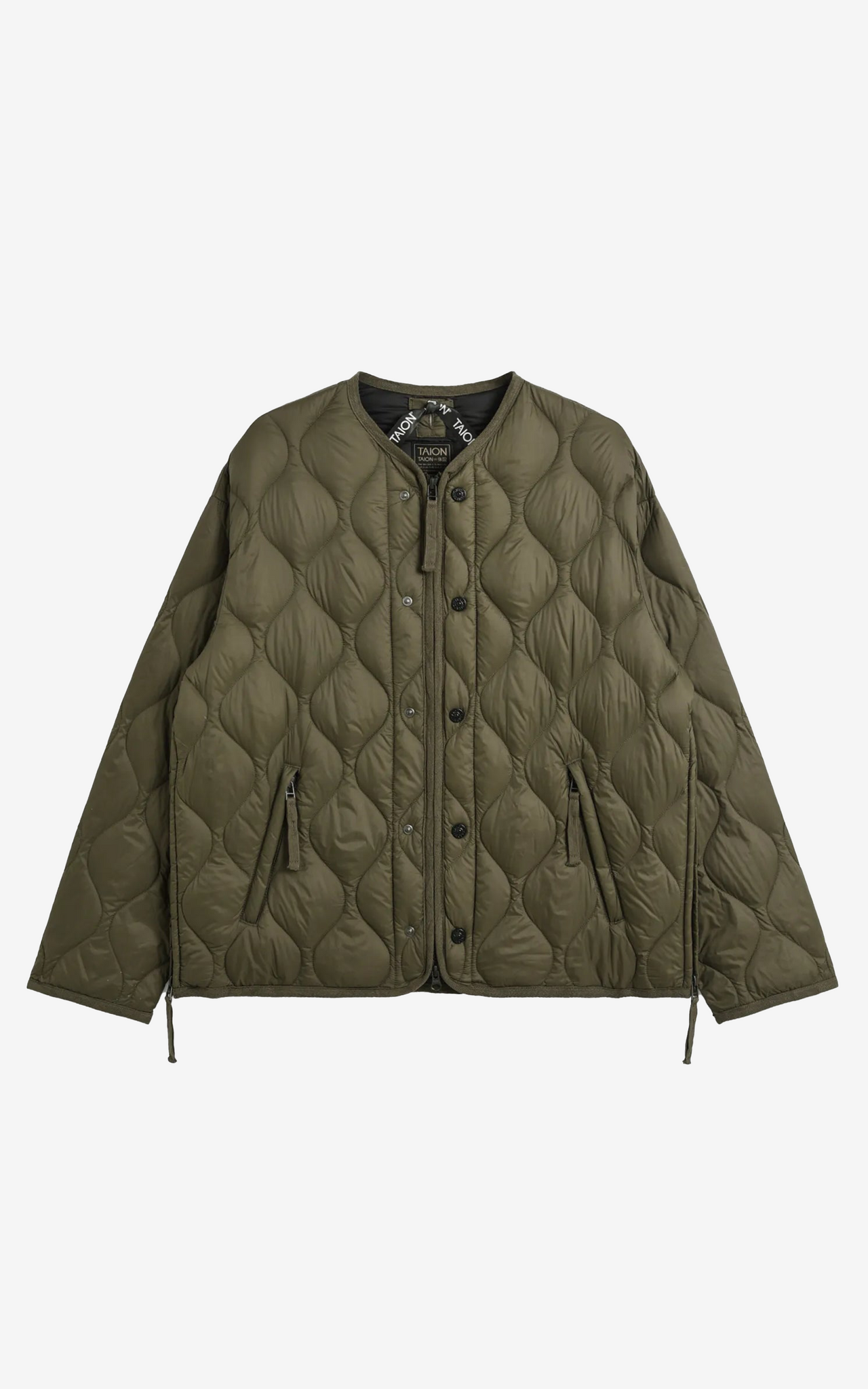 MILITARY M65 LINER W-ZIP SHORT DOWN JKT D. OLIVE