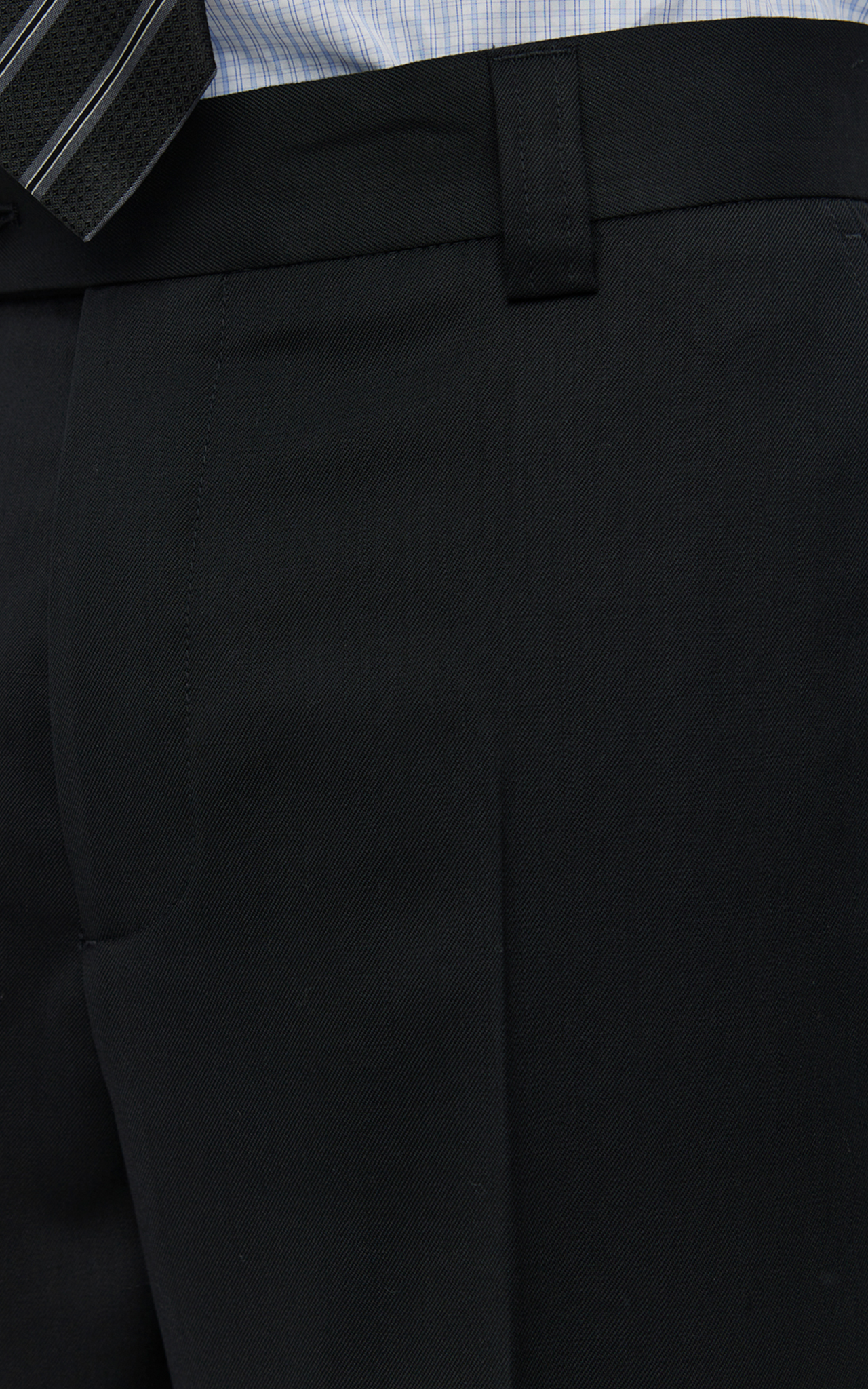 STUDY TROUSERS BLACK WOOL