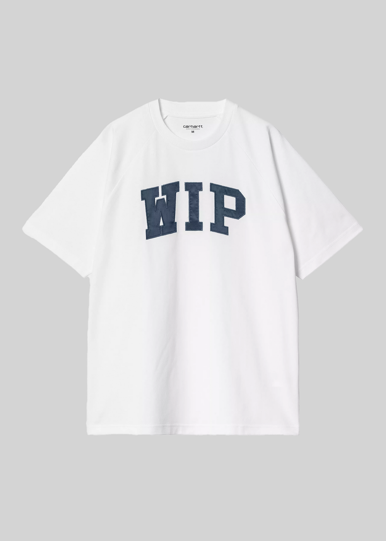S/S WIP T-SHIRT WHITE / DUSKY BLUE