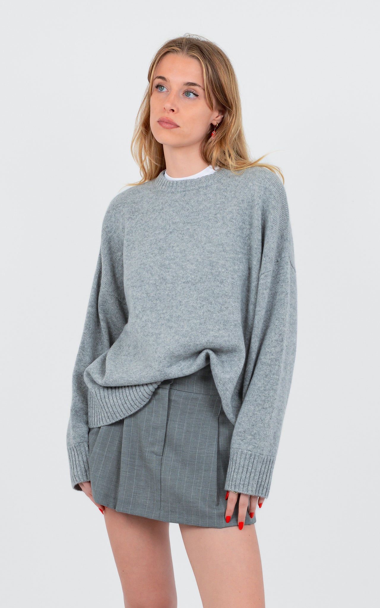 BOXY CREW-NECK 100% MID-WEIGHT CASHMERE