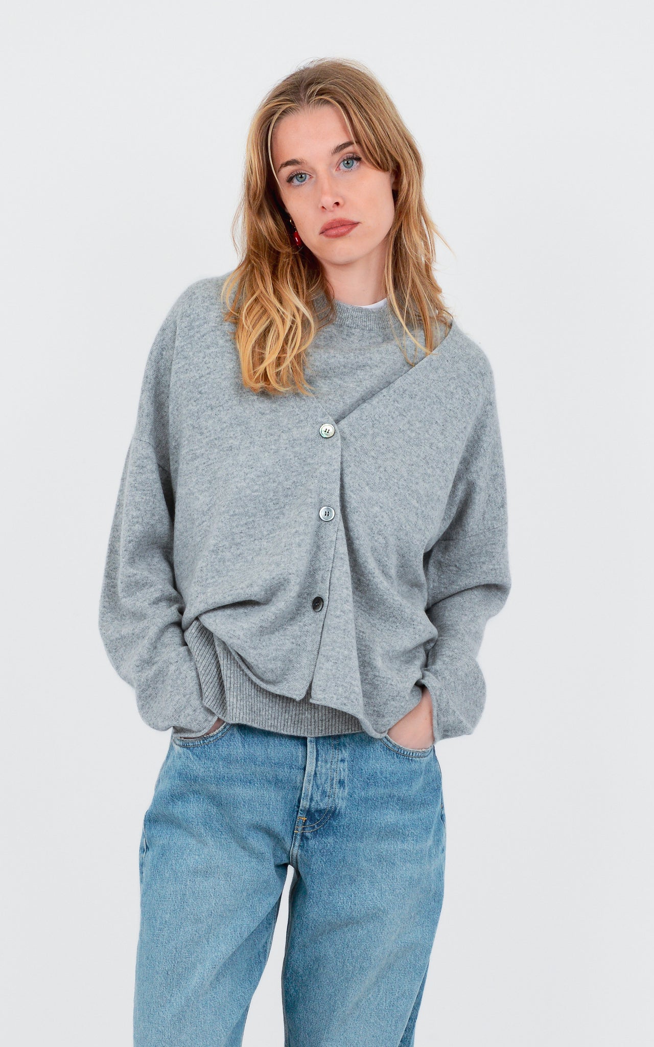 V-NECK CARDIGAN 100% FINE CASHMERE