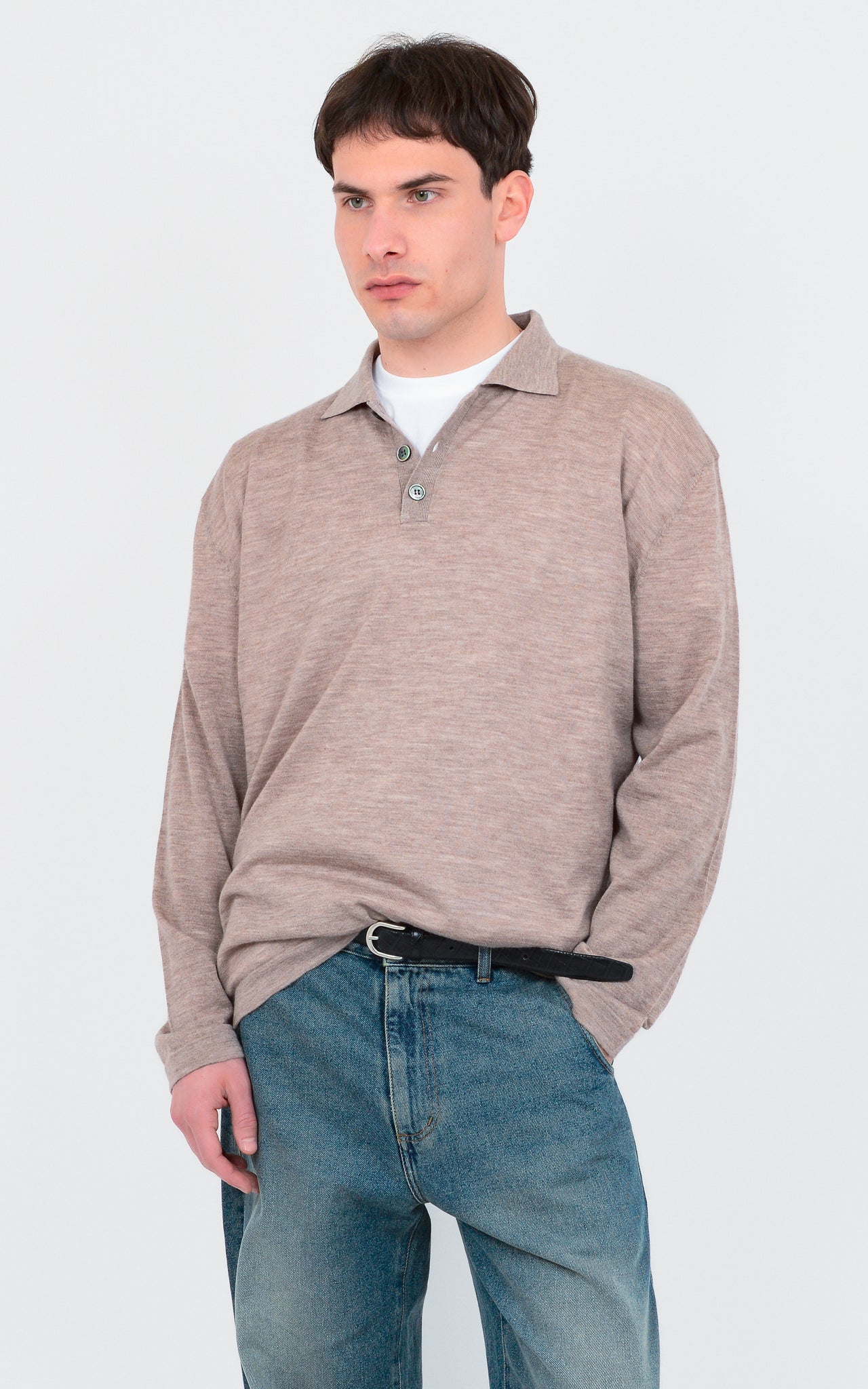 POLO SWEATER 100% EXTRA FINE CASHMERE