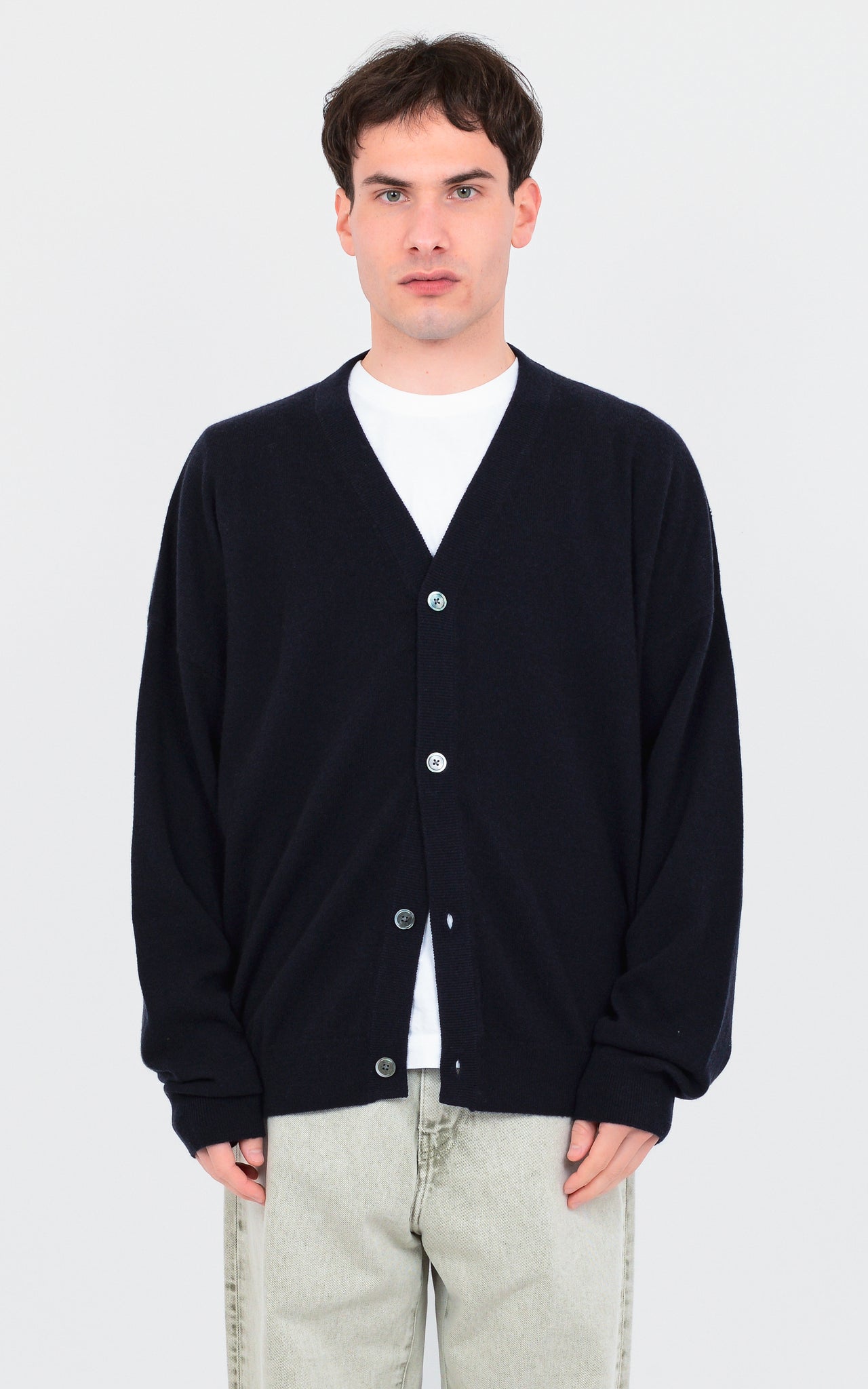 V-NECK CARDIGAN 100% FINE CASHMERE