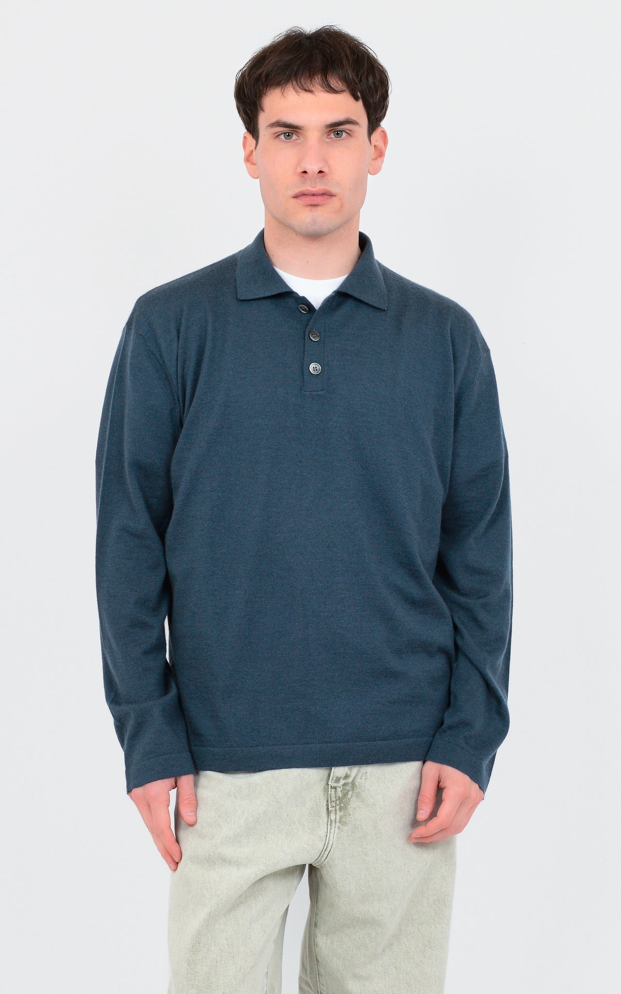 POLO SWEATER 100% EXTRA FINE CASHMERE
