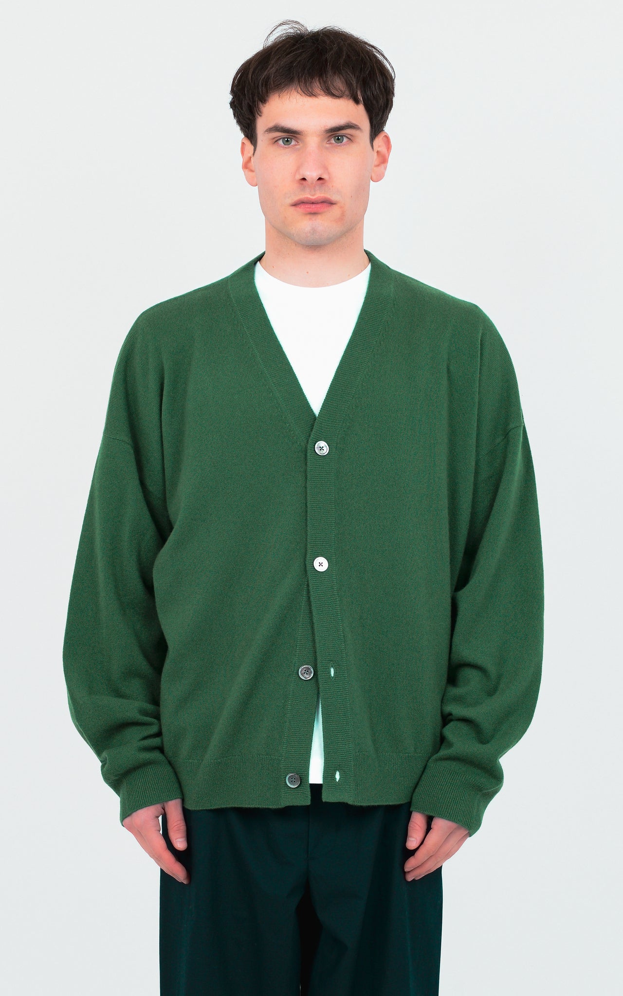 V-NECK CARDIGAN 100% FINE CASHMERE