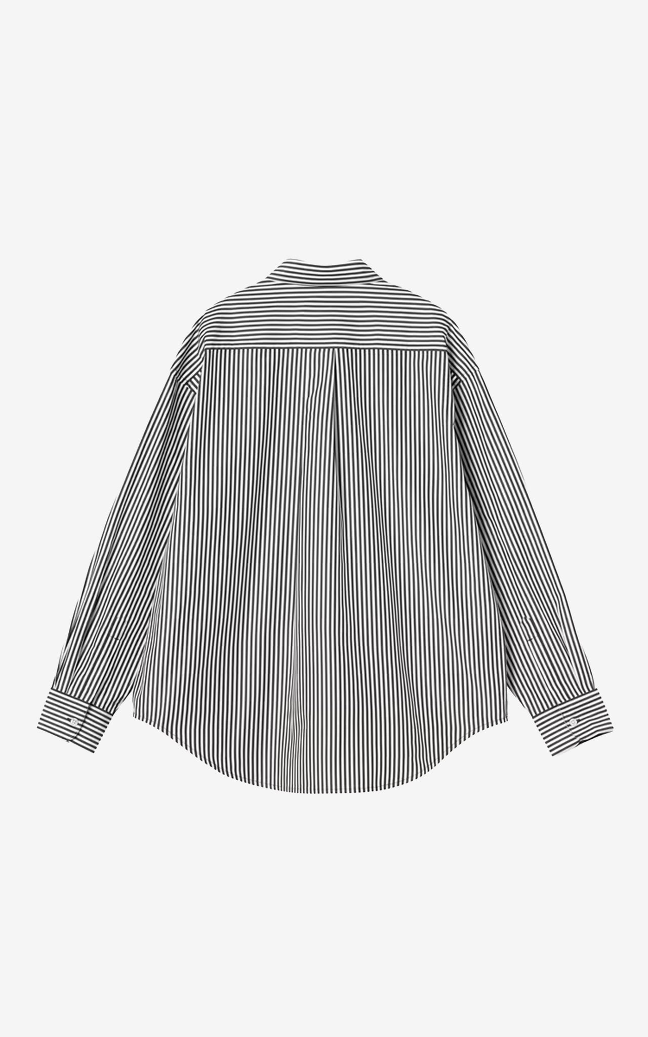 W' L/S DALDRY SHIRT COTTON POPLIN STRIPE BLACK/WAX