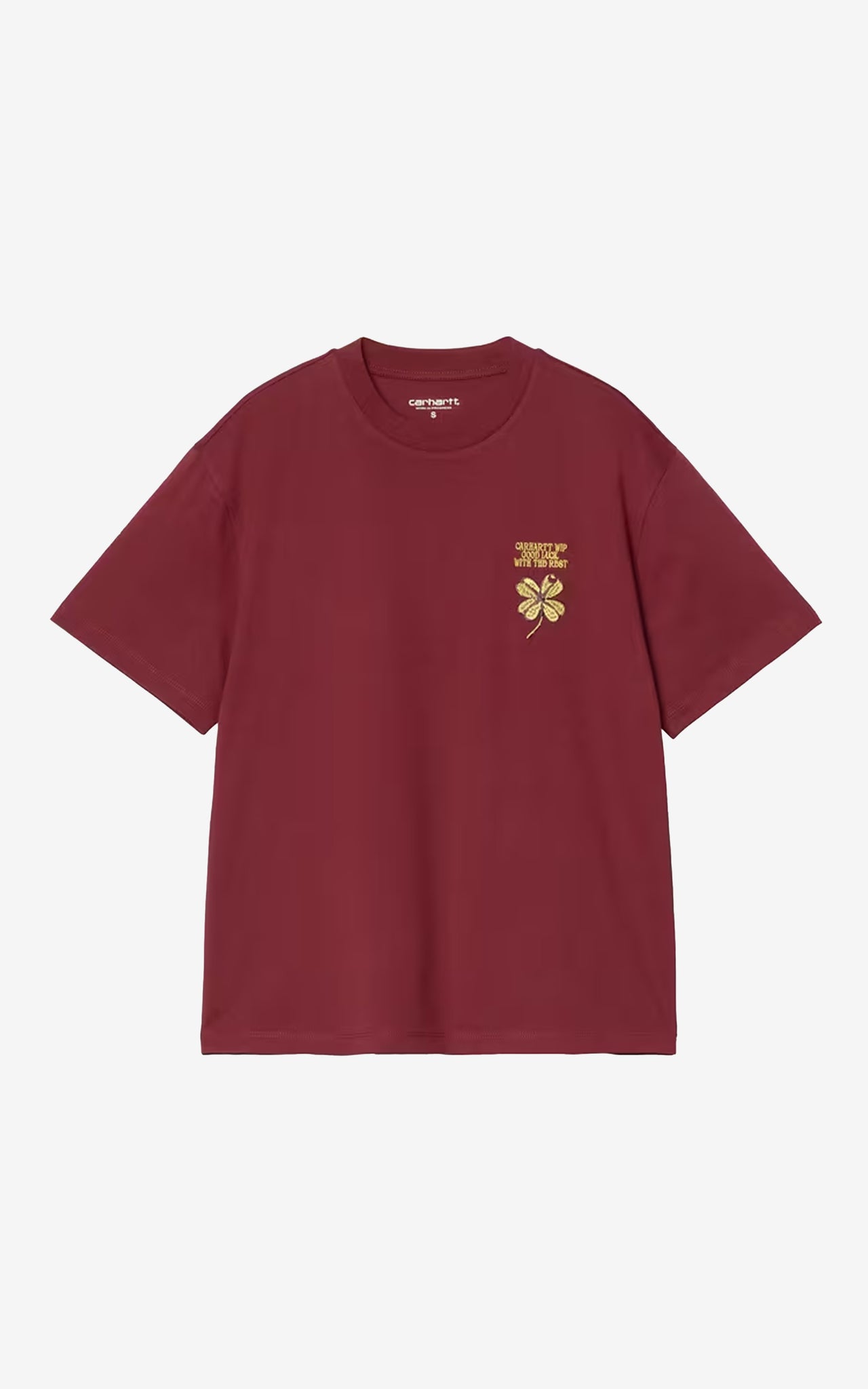 W' S/S CLOVER T-SHIRT SINGLE JERSEY MARSALA