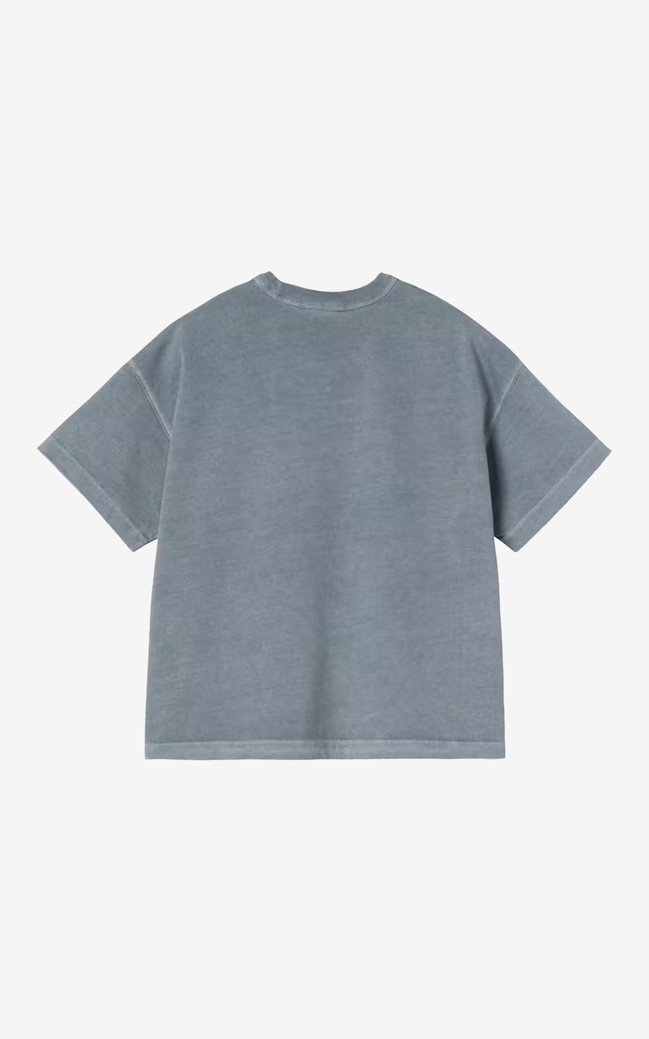 W' S/S TOISON T-SHIRT OFFICE BLUE, GRIND WASH