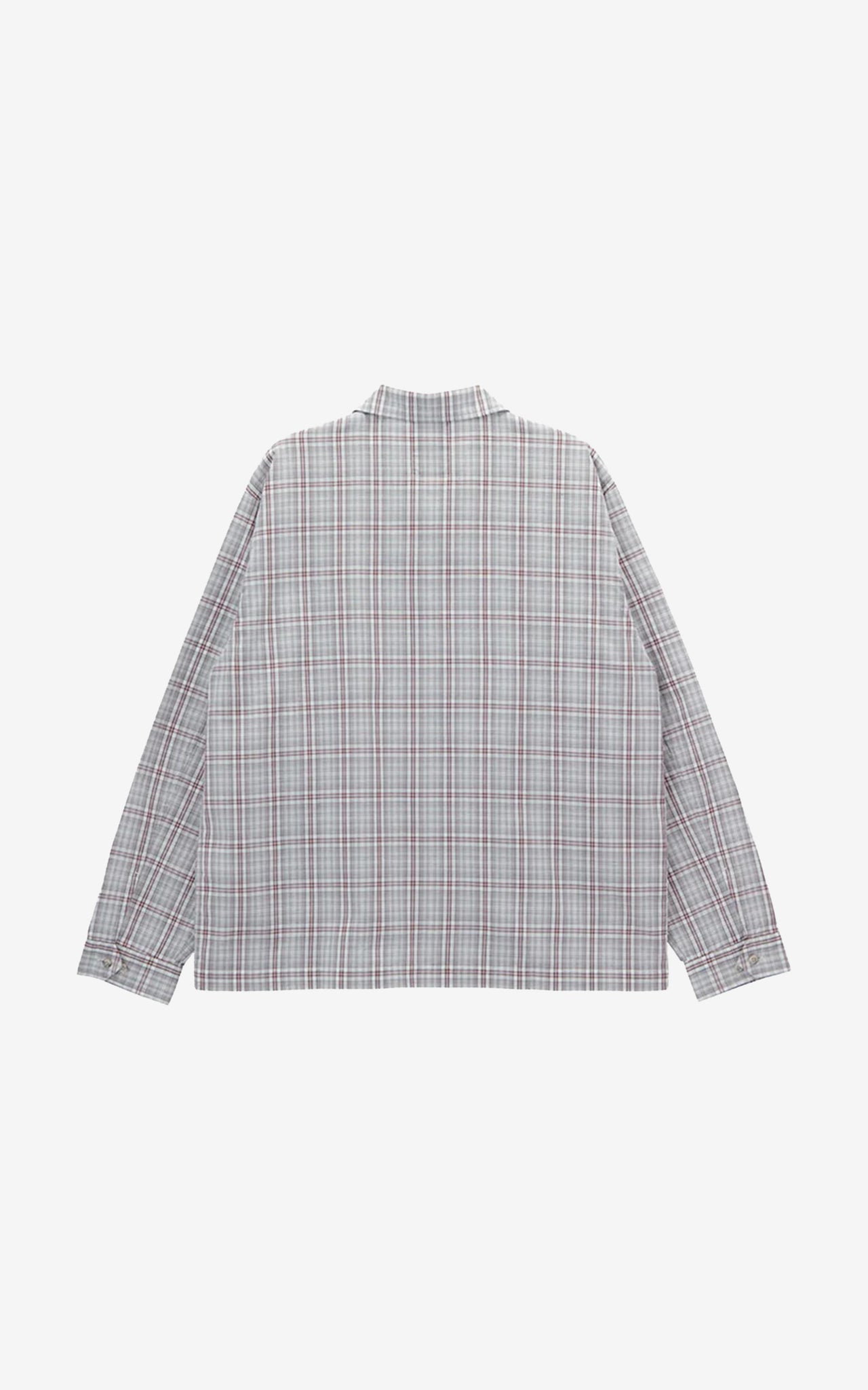 ZIP-UP GARAGE JACKET COTTON SHADOW PLAID