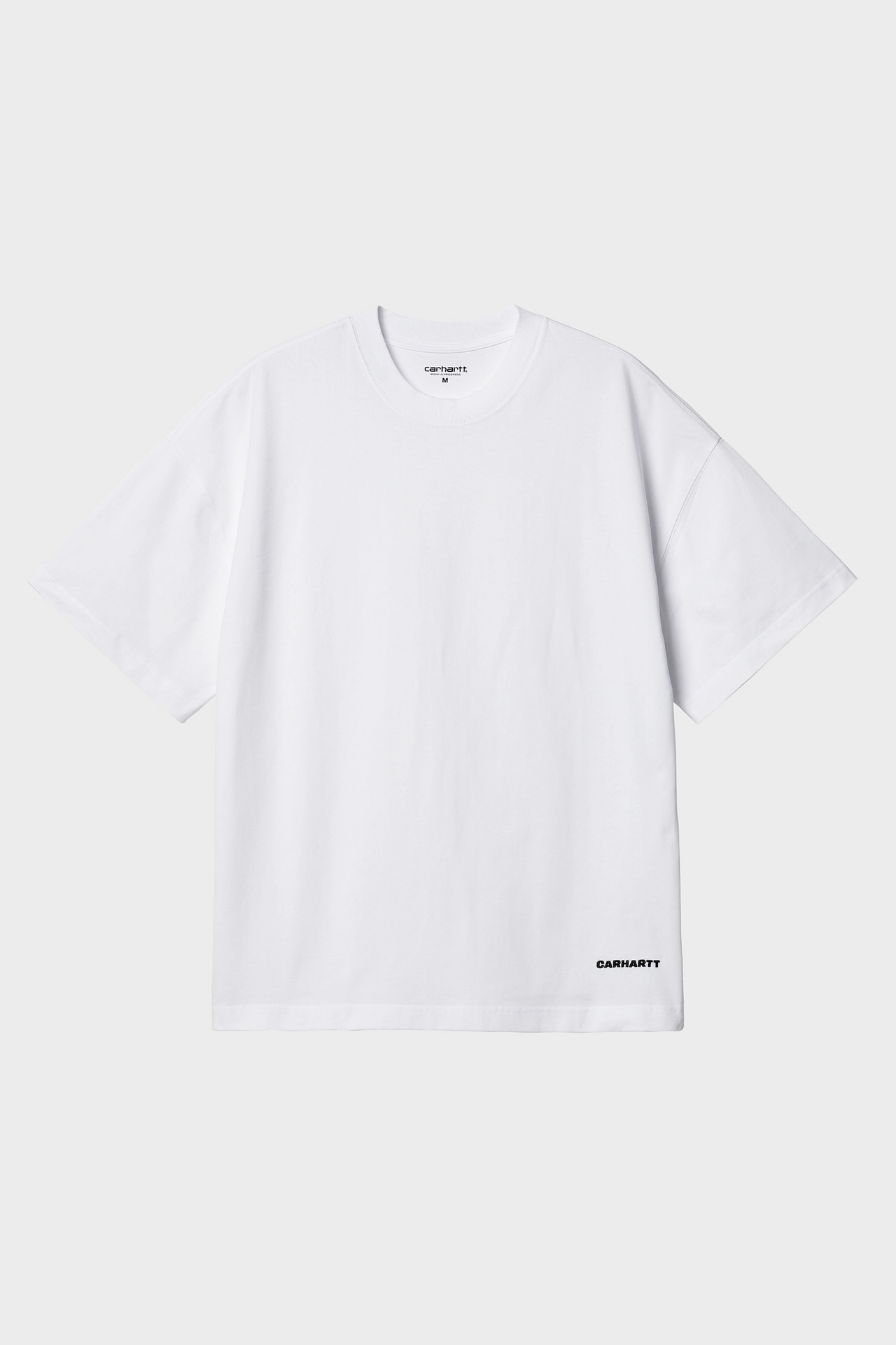 S/S LINK SCRIPT SHIRT WHITE/BLACK