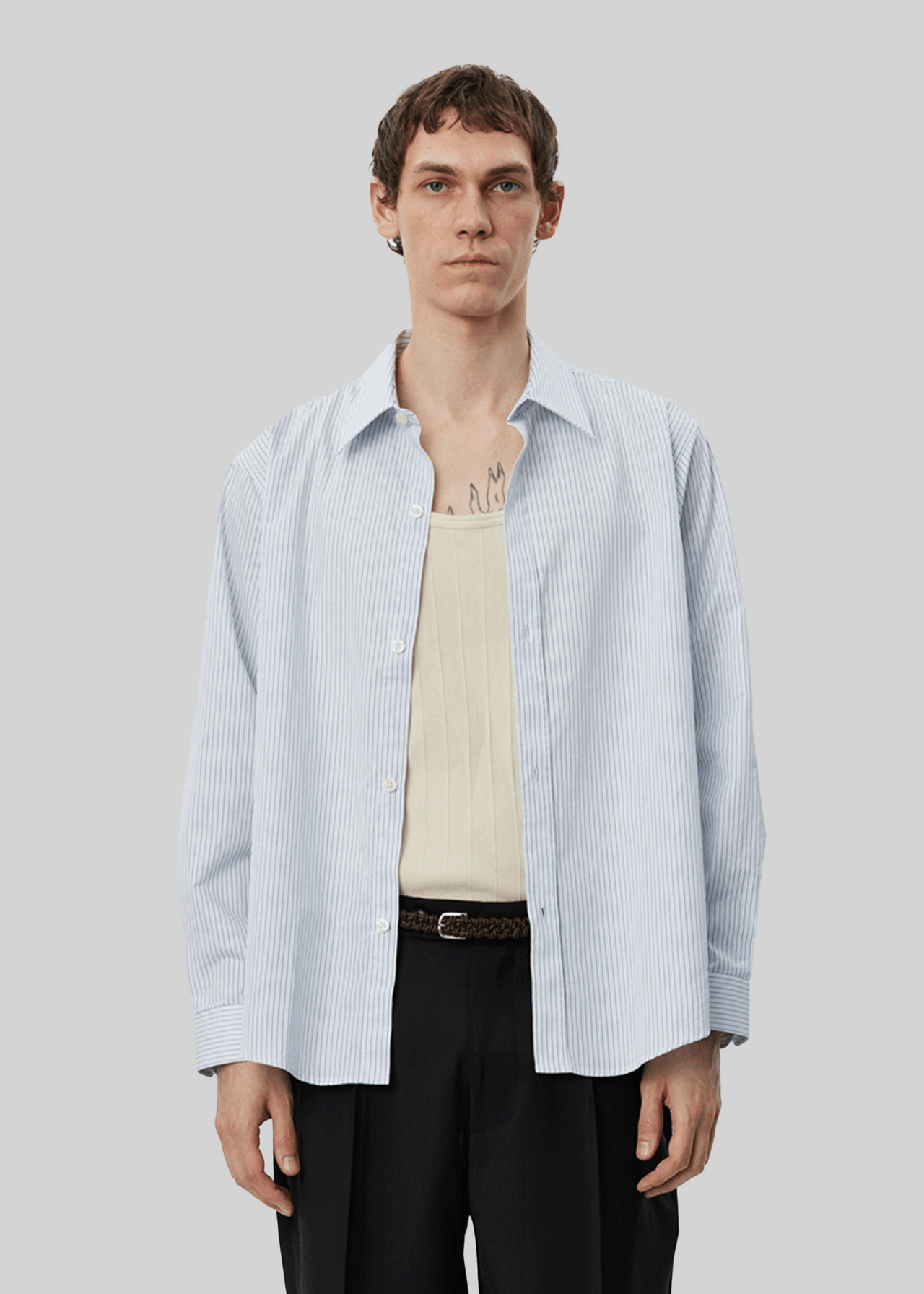 EVENING SHIRT BLUE STRIPE