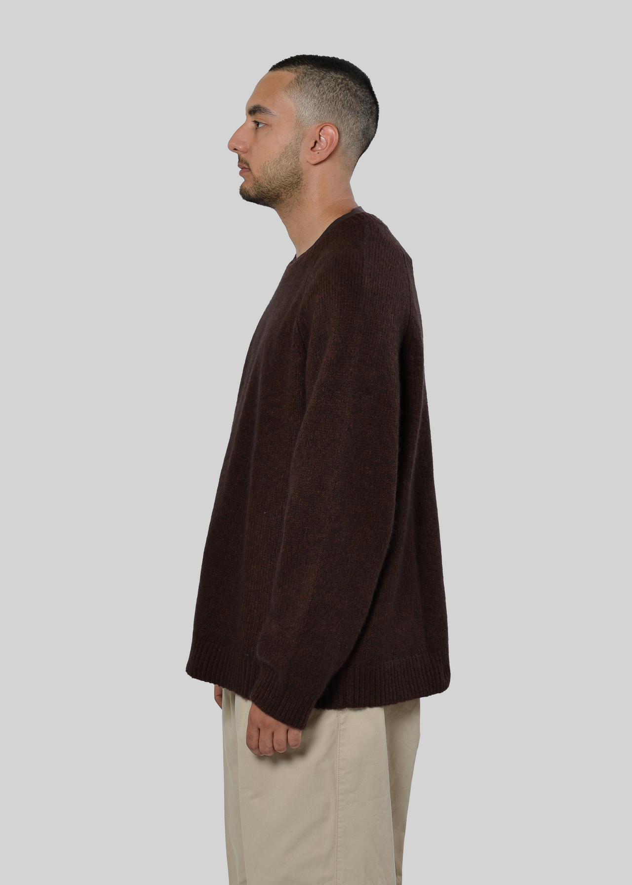 MERINO-WOOL / CASHMERE OVERSIZED CREW-NECK